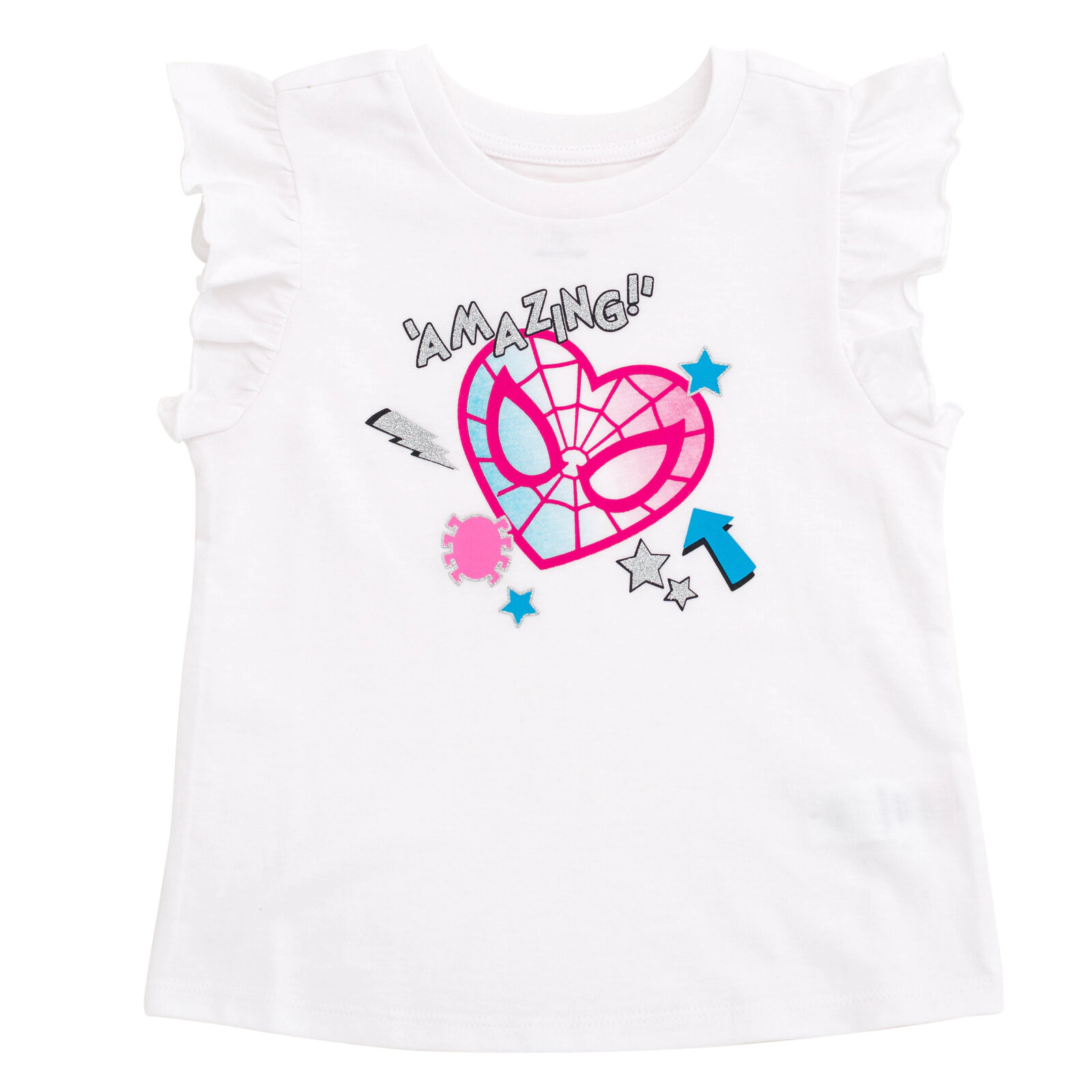 Marvel Spider-Man Girls' 2-Piece T-Shirt and Skirt Set