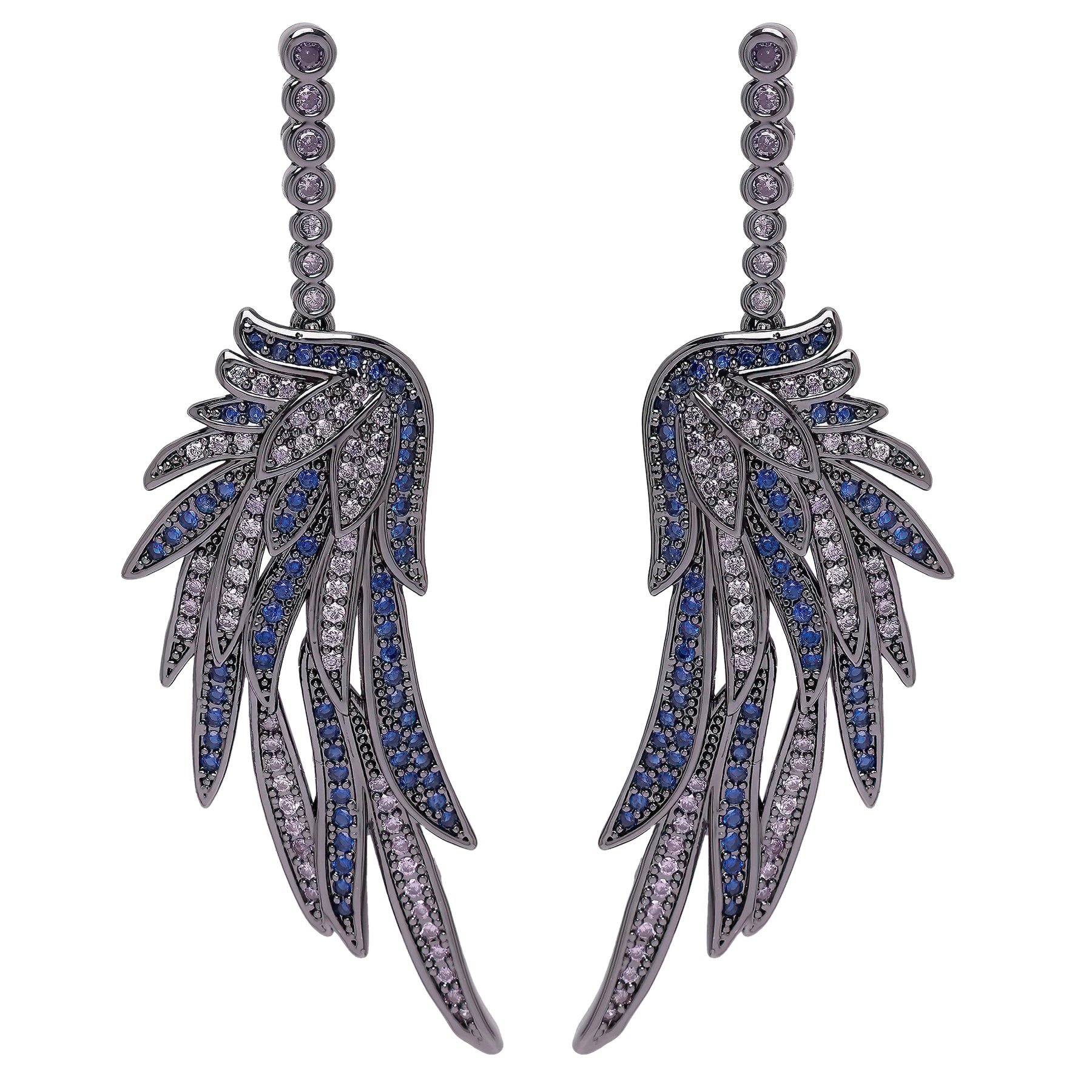 AGP PARIS Womens Diva Angel Wing Drop Earrings