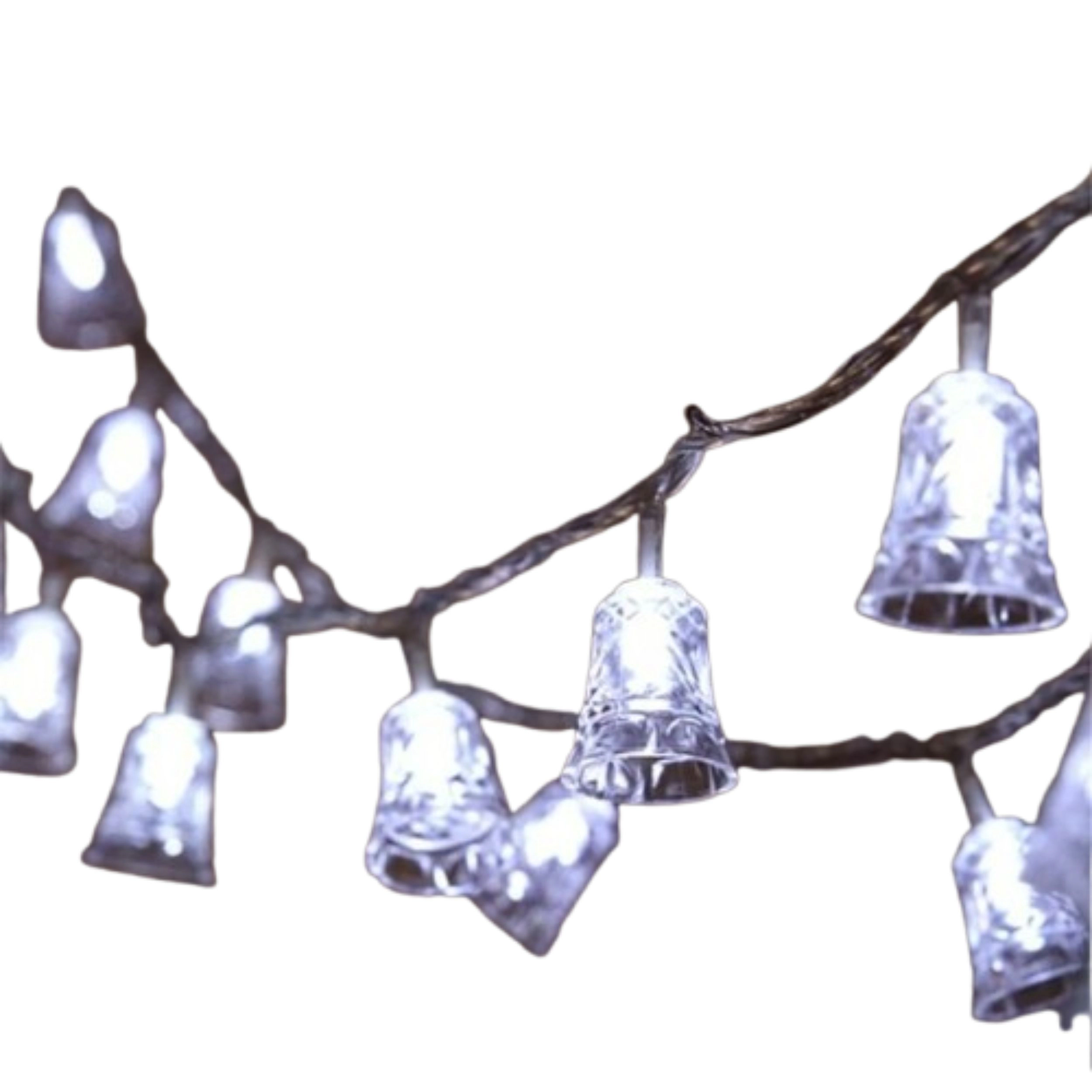 Home Collection Bell 20 LED Solar Outdoor String Lights 17 Ft