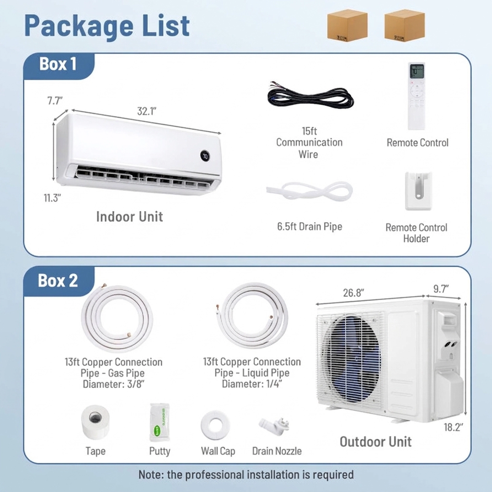 SUGIFT 12000-BTU 18.1-SEER2 115V 600-sq ft WiFi Inverter Ductless Mini Split Air Conditioner with Heat Pump