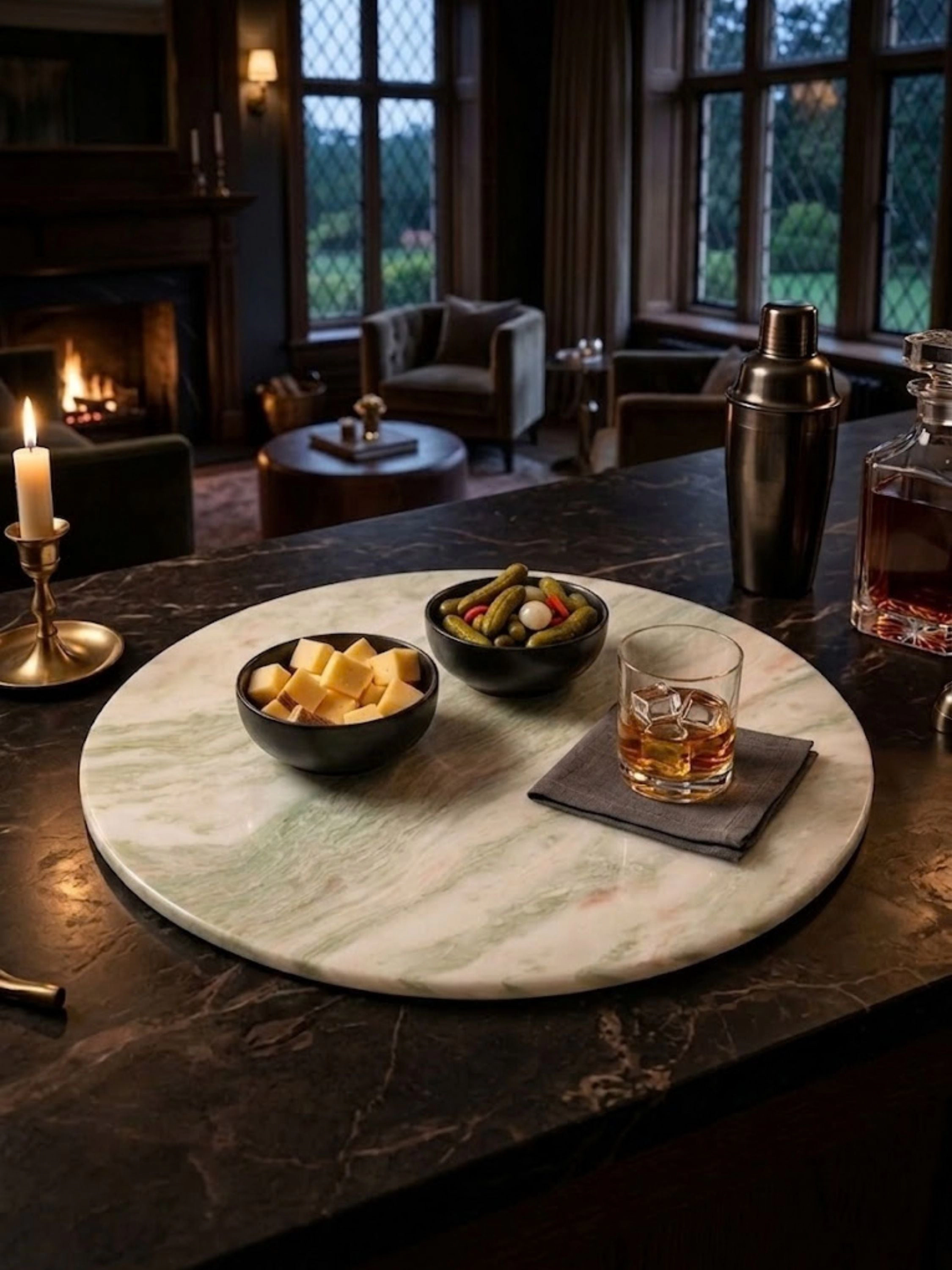 GAURI KOHLI Moonlight Onyx Tray