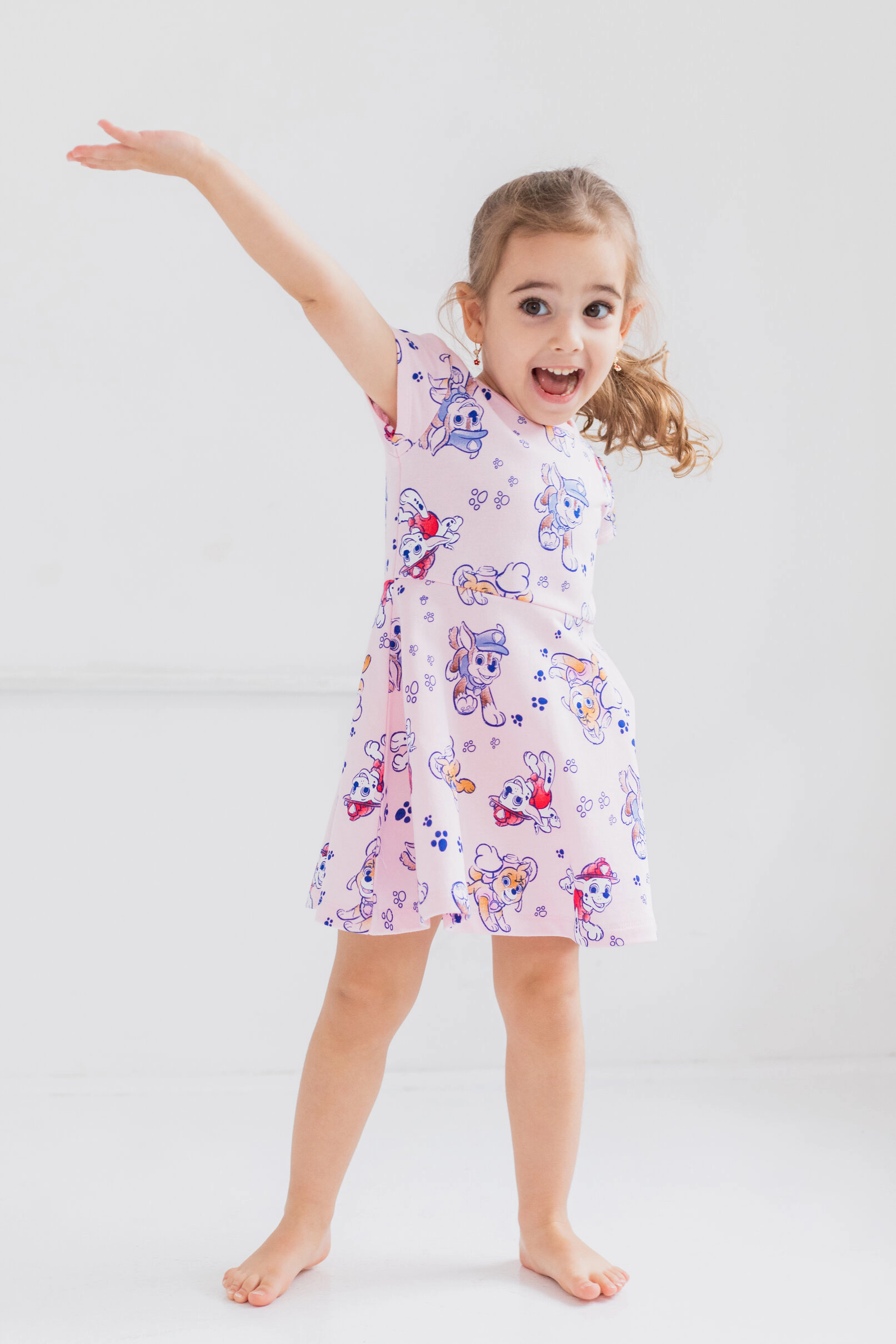 Paw Patrol Girls' Skater Dress and Scrunchie Set