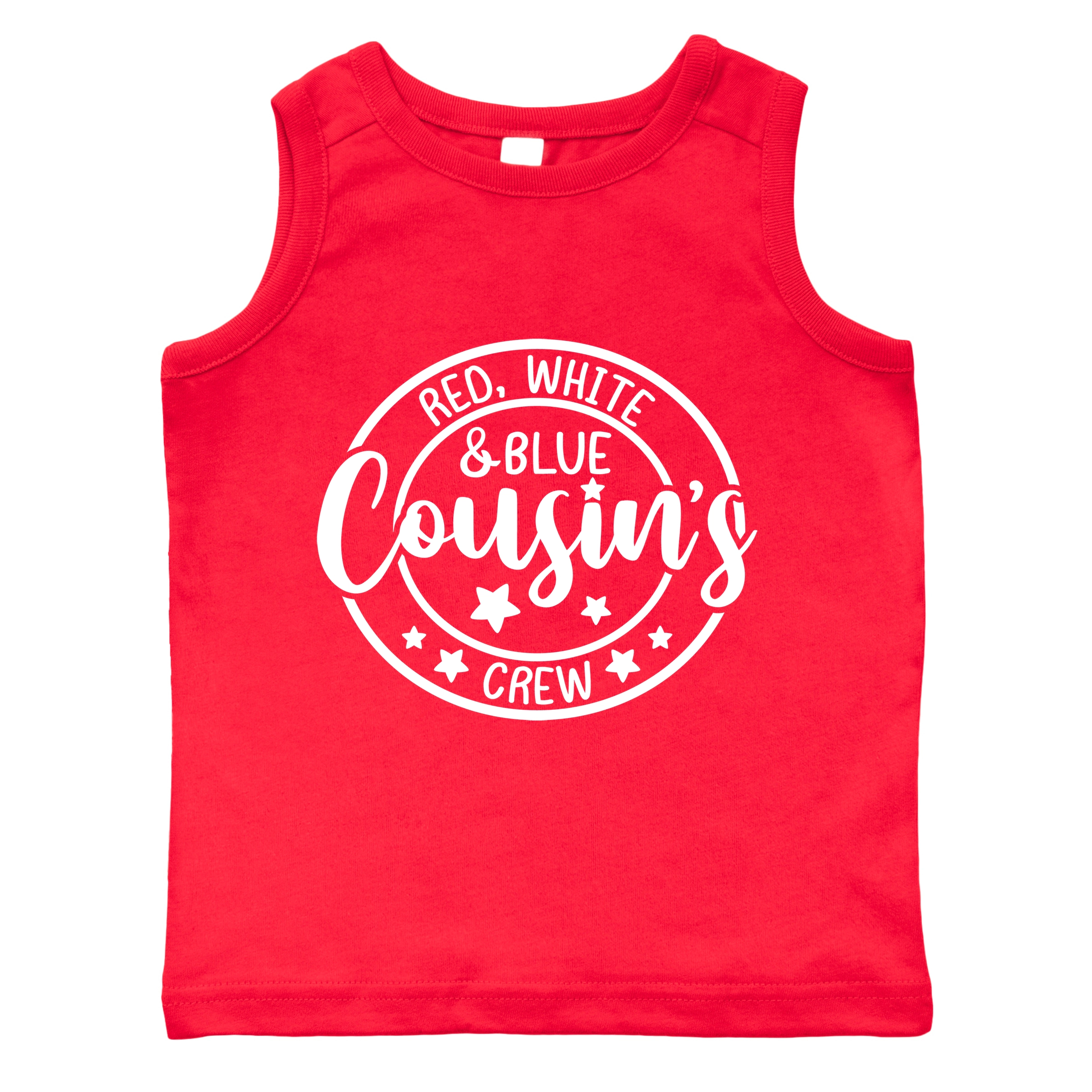 The Juniper Shop - Red White And Blue Cousin's Crew Toddler Graphic Tank