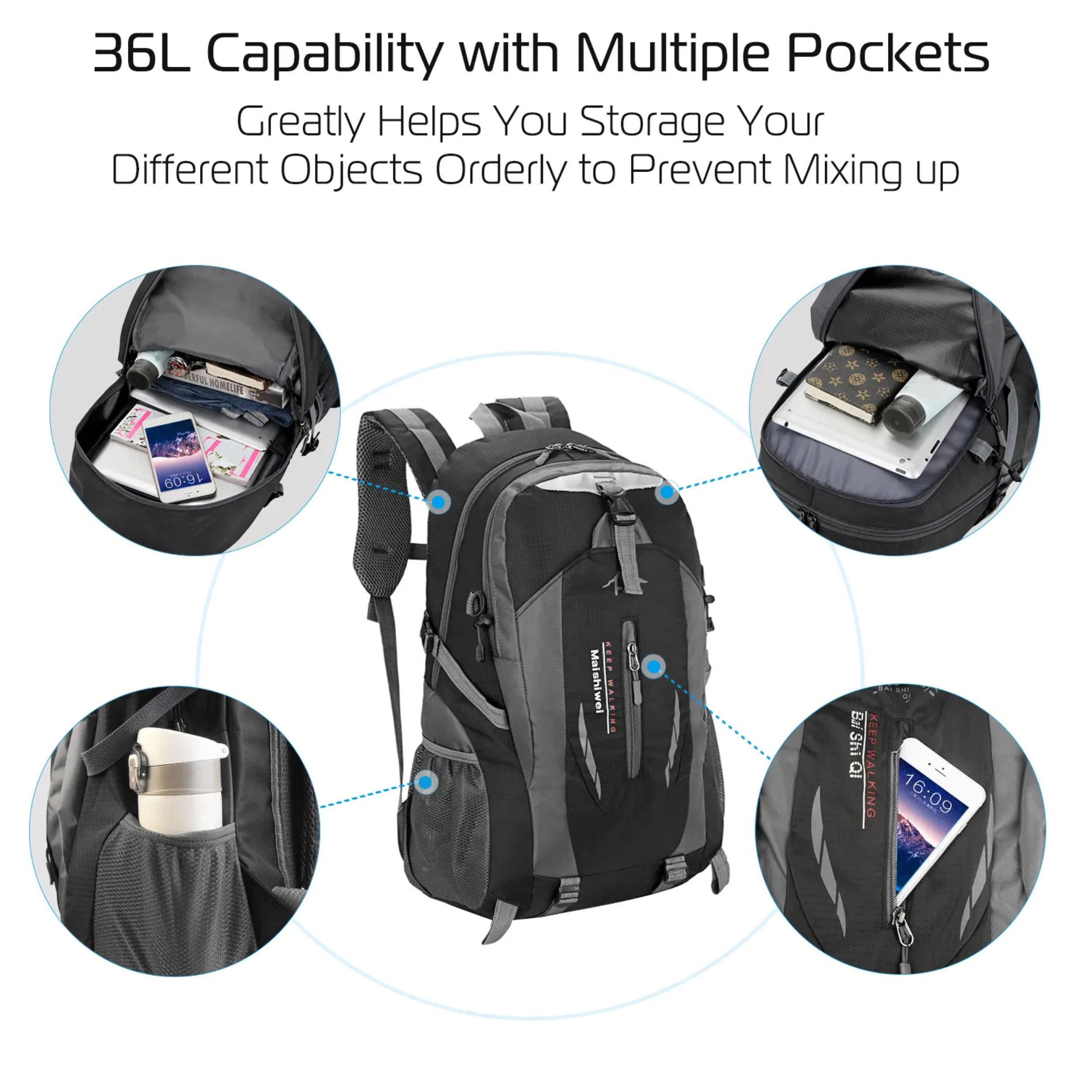 SS Design 36L Waterproof Outdoor Travel Backpack