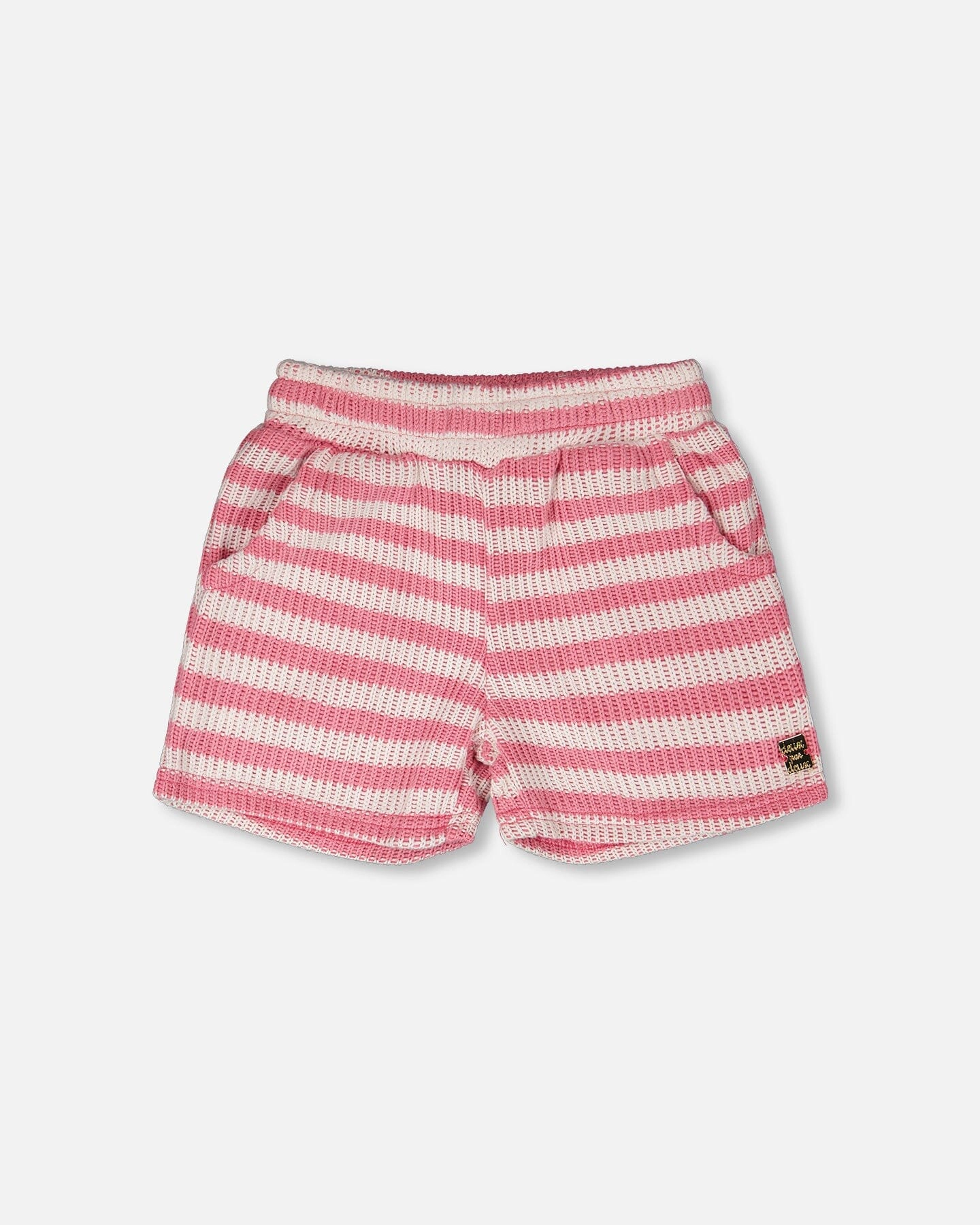 Deux par Girls Striped Scoop Pocket Shorts
