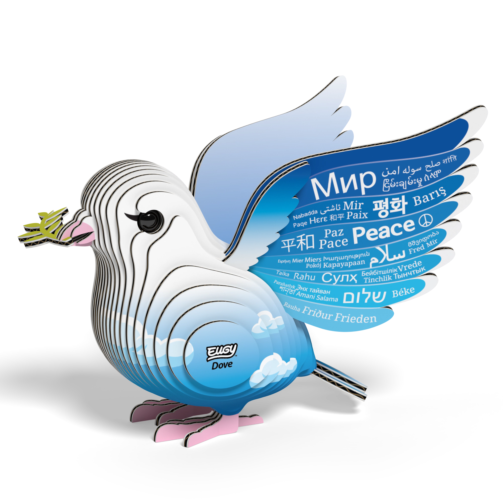 EUGY Dove 3D Puzzle - contains 28 puzzle pieces