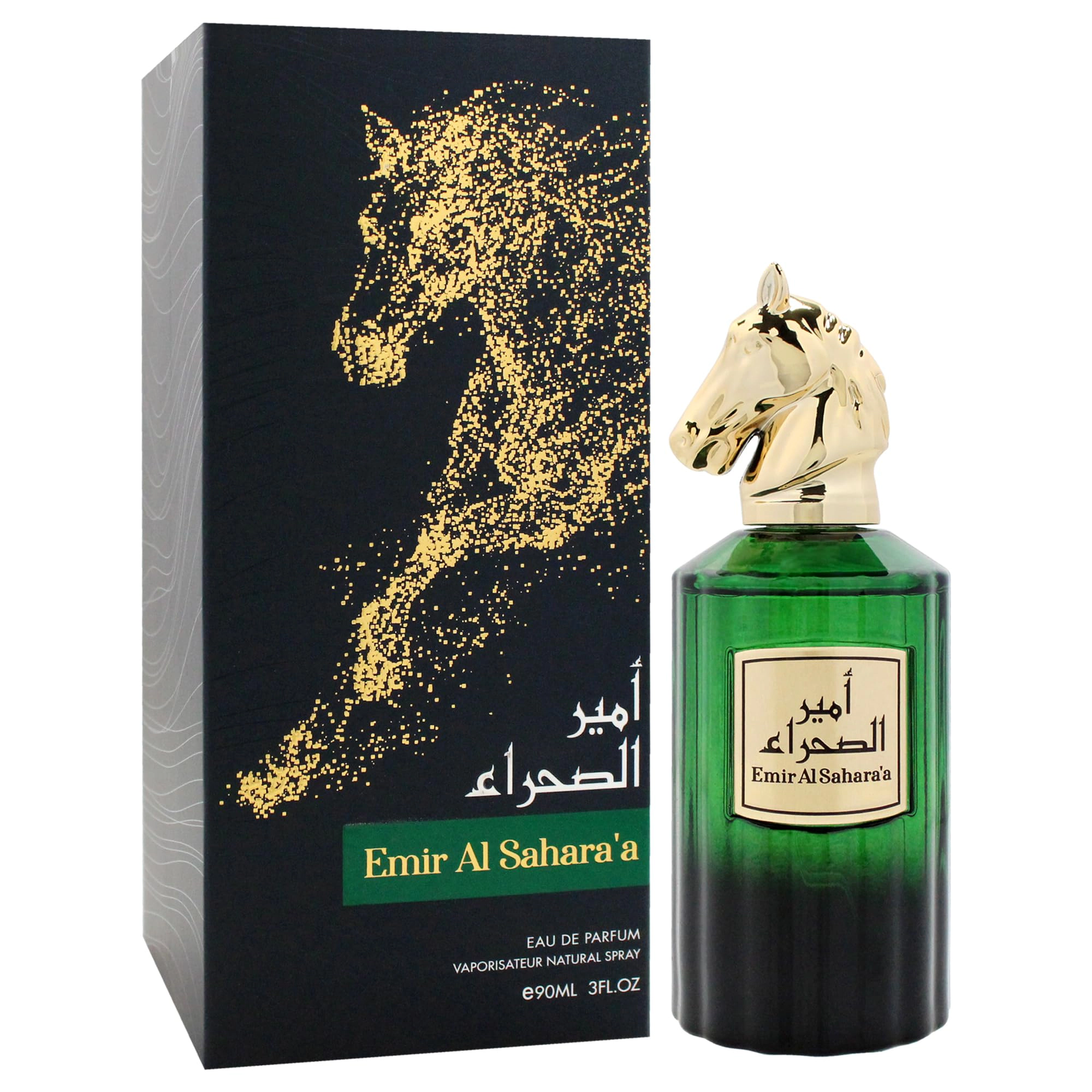 Risala Emir Al Sahara'a Eau de Parfum for Men, Woody Floral Spicy 3.0 oz Spray