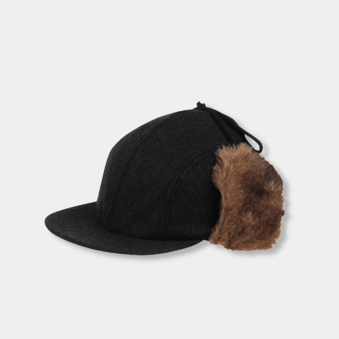 Kanut Sports Ernest Cap with Earflaps - Insulated Poly-Wool Shell, Microfleece Lining