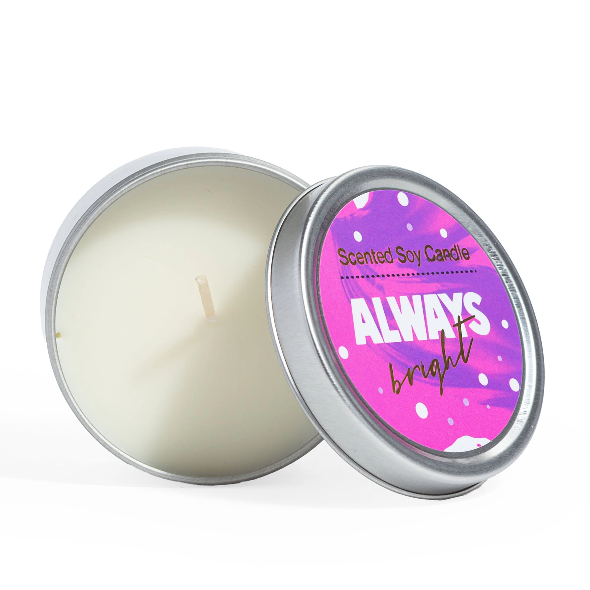 Lizush Trio Tin Soy Candles - Bergamot and Lavender Essential Oils