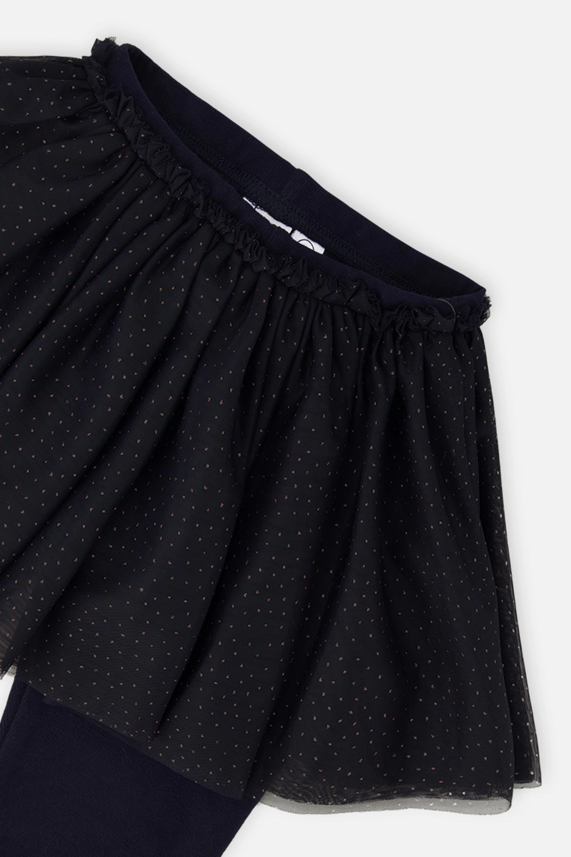 Deux par Girls Leggings with Integrated Tulle Skirt