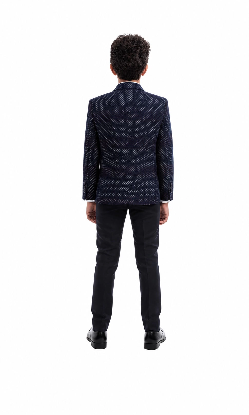 Elie Balleh Boys Slim Fit Digital Rain Blazer