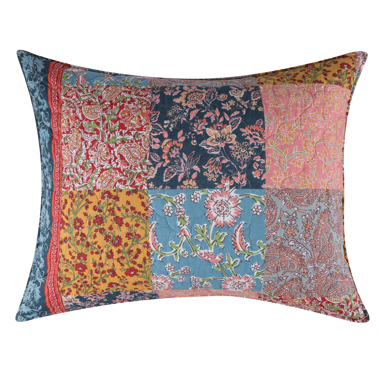 Greenland Home Fashions gier Cotton Face Microfiber Back Pillow Sham