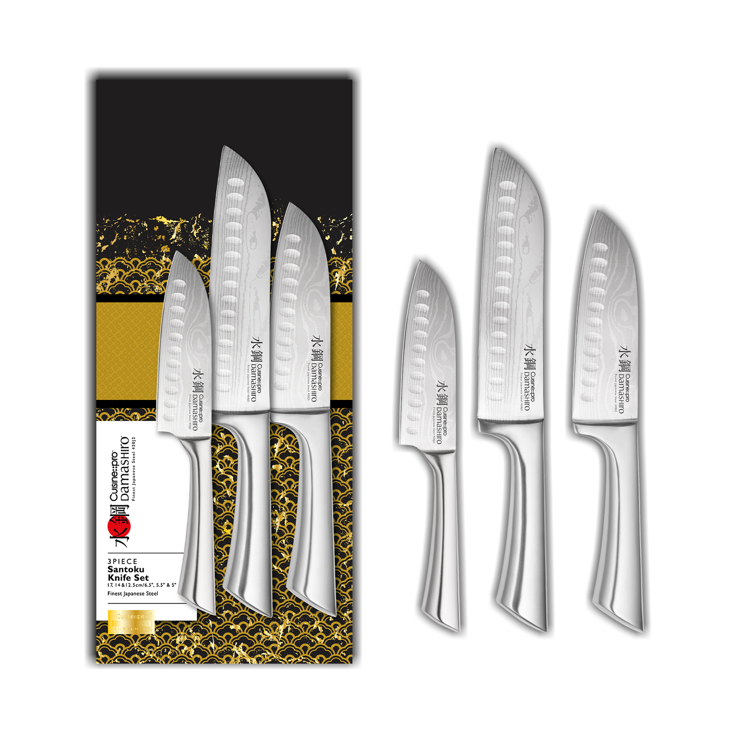 Cuisine::pro® Damashiro® Santoku Knife Set 3 Piece