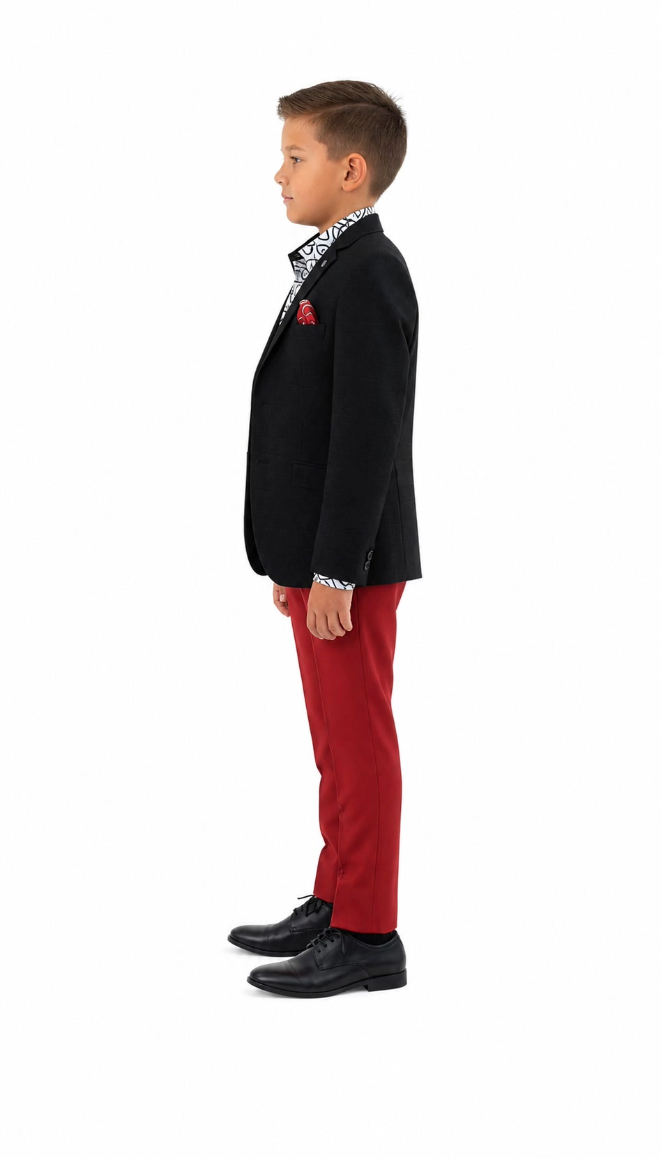 Elie Balleh Boys Slim Fit Mélange Jacket