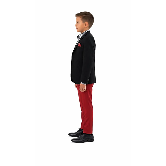 Elie Balleh Boys Slim Fit Mélange Jacket