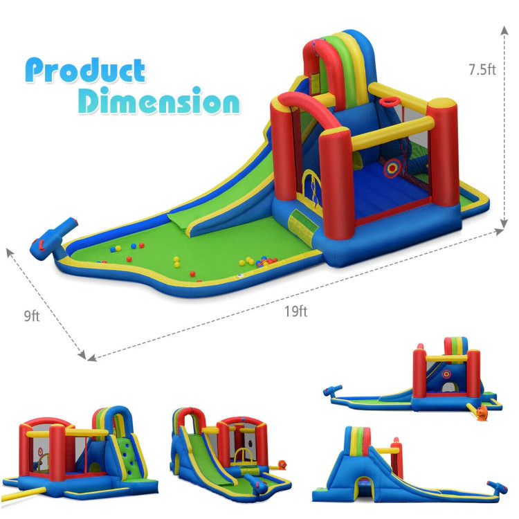 Hivvago Inflatable Kid Bounce House Castle with Blower