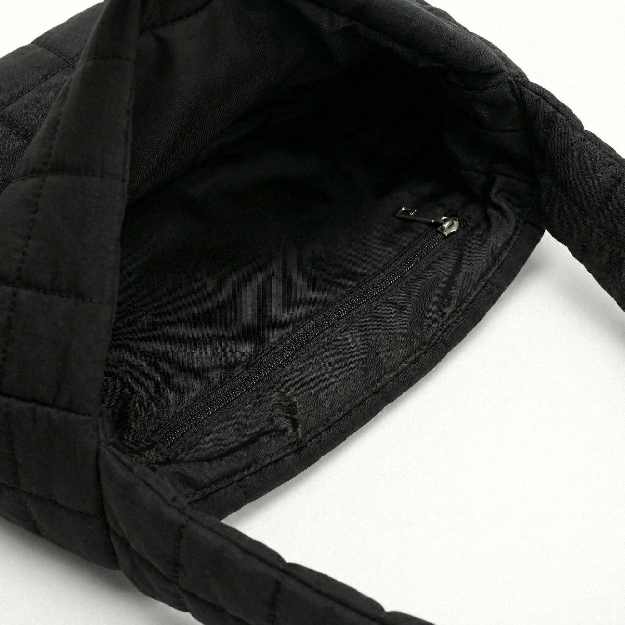 Alilang Women's Quilted Shoulder Bag with Padded Strap Soft Lightweight Nylon Construction and Curved Silhouette