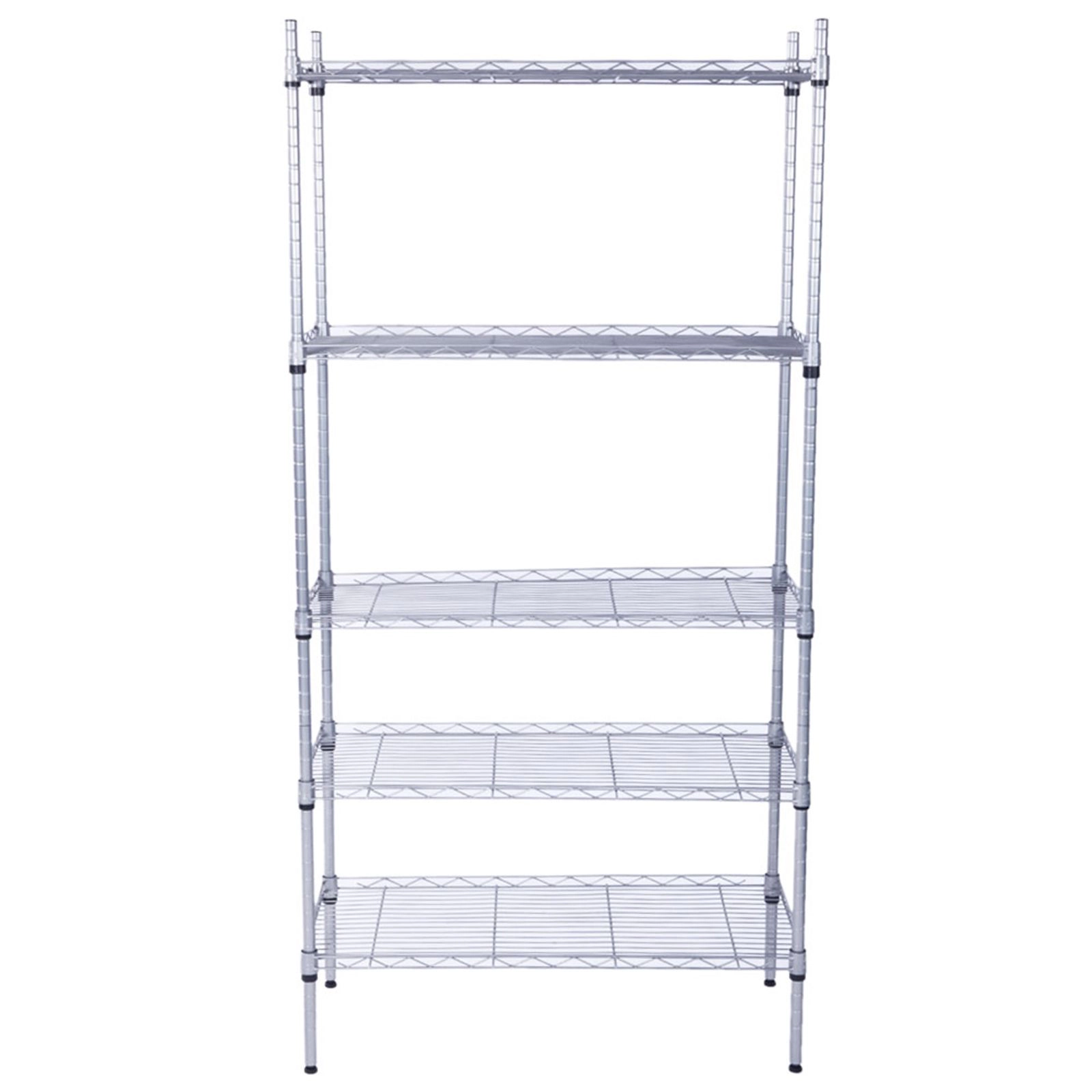 Flynama 5 Shelf Adjustable Heavy Duty Steel Organizer Wire Rack Easy Assembly