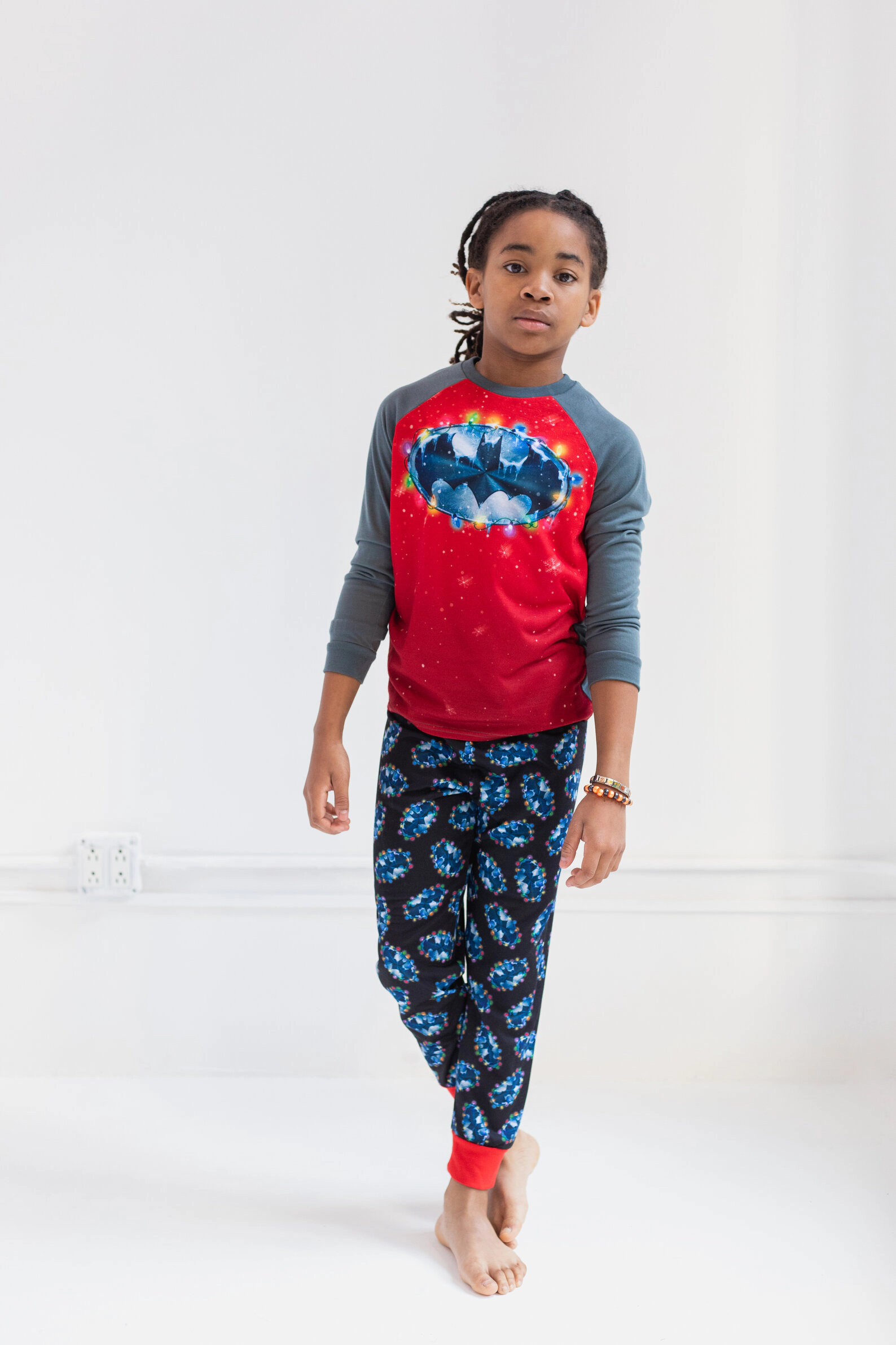 DC Comics Justice League Boys' Holiday 2-Piece Pajama Set