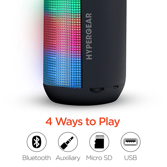 HyperGear Rave Mini Wireless LED Speaker