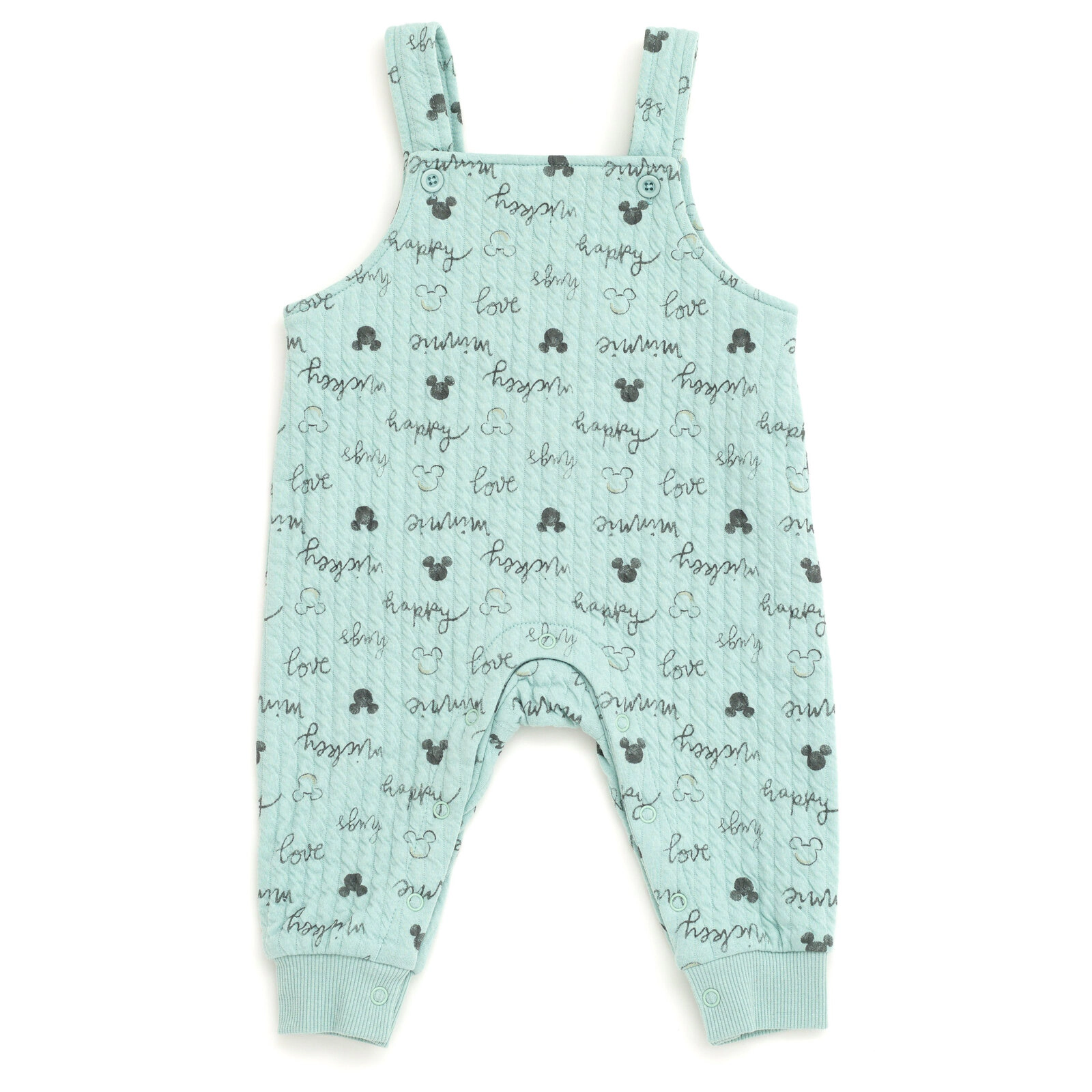Disney Mickey Mouse & Friends Baby Boys' 2-Piece Bodysuit and Overalls Set