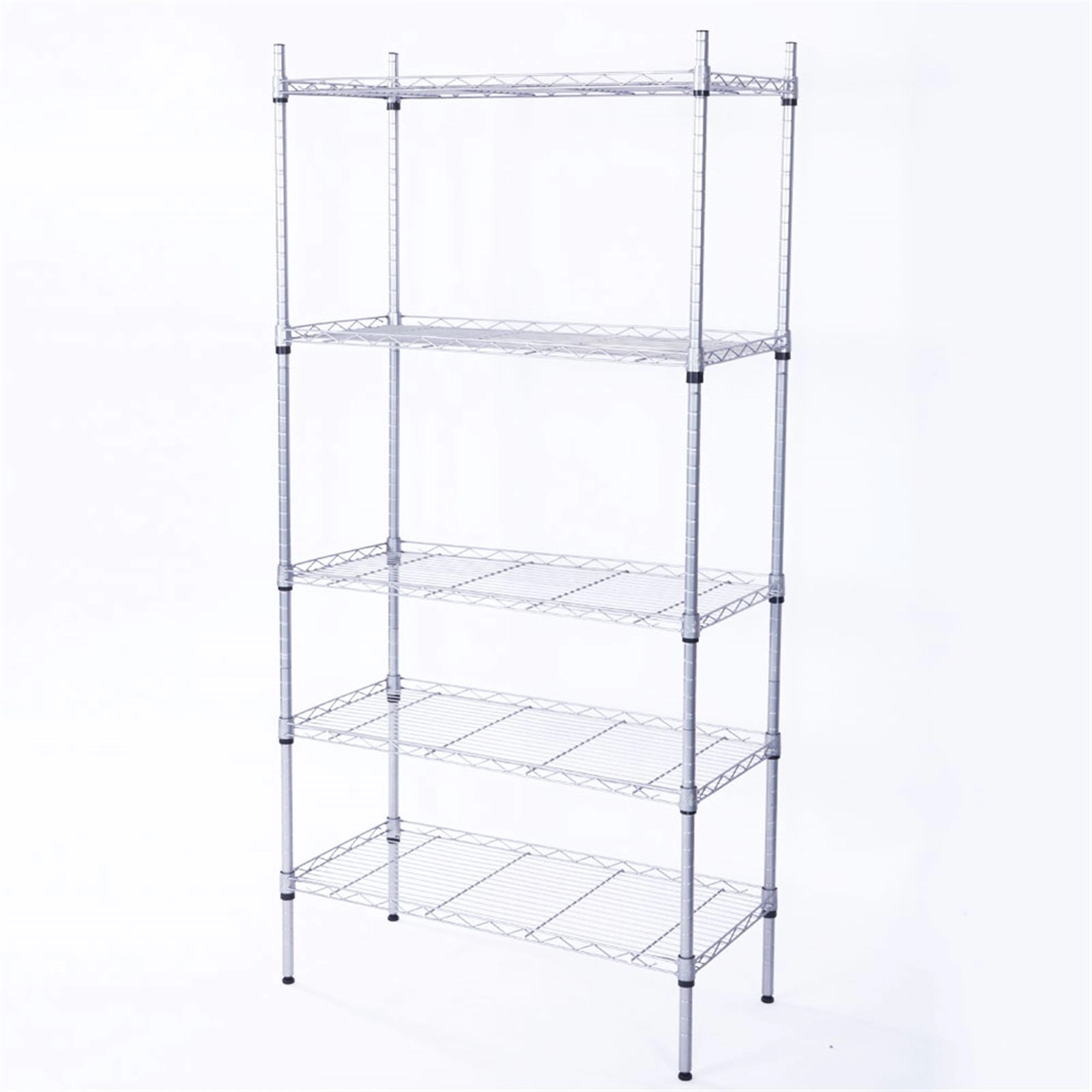 Flynama 5 Shelf Adjustable Heavy Duty Steel Organizer Wire Rack Easy Assembly