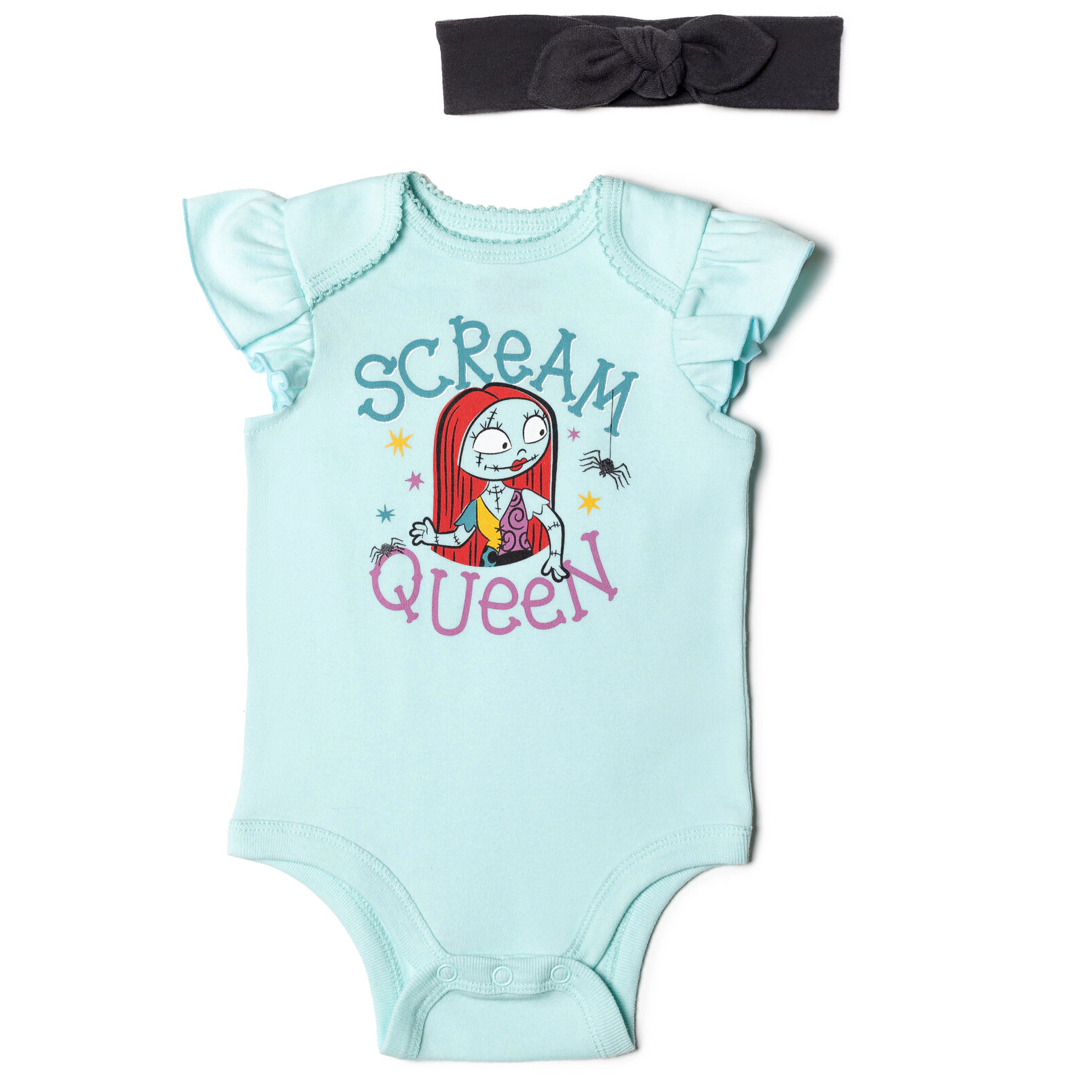 Disney Nightmare Before Christmas Baby Girls' Halloween Bodysuit and Pants Set