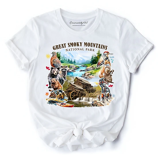 OrnamentallyYou Unisex Great Smoky Mountains National Park T-Shirt