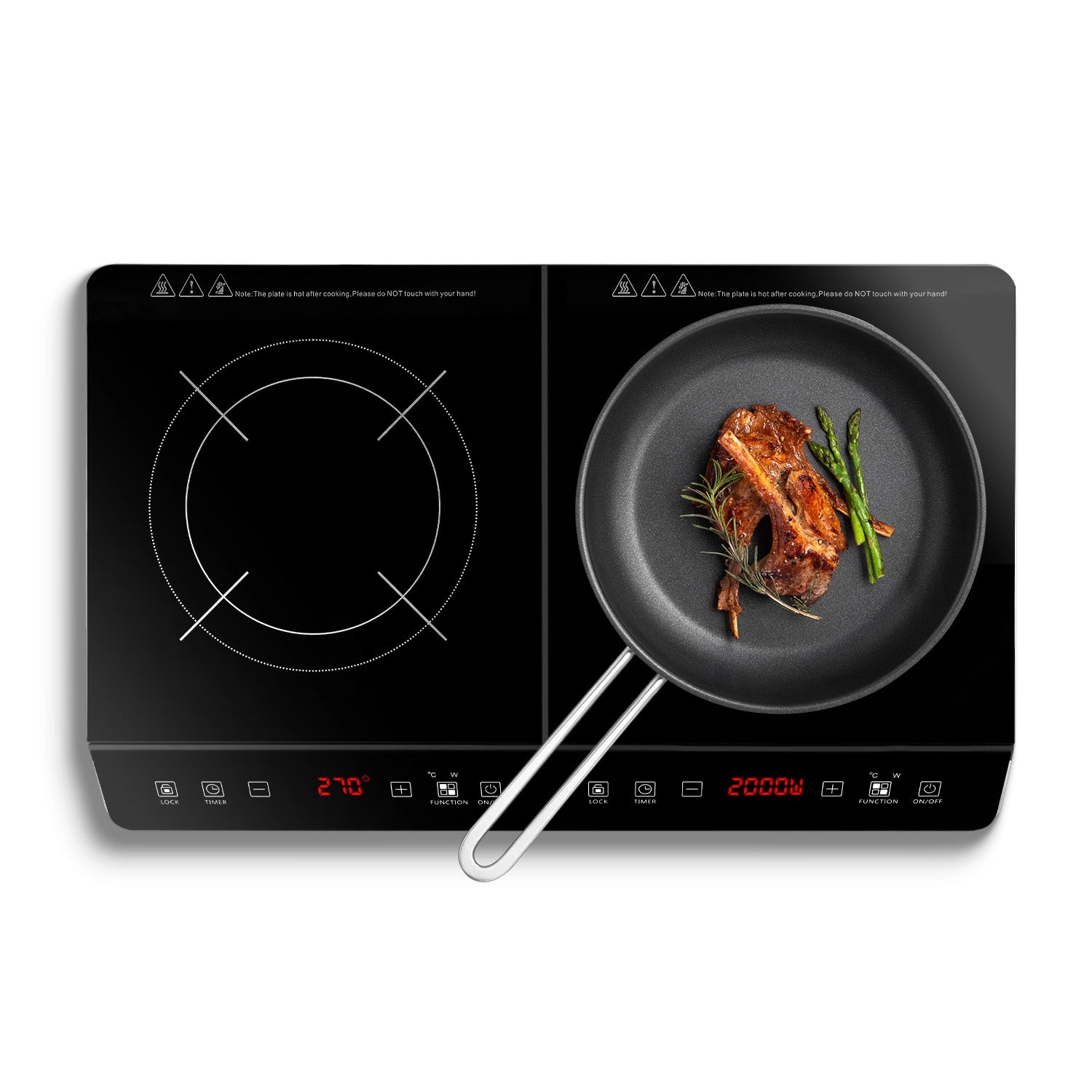 GBruno 4000W Dual Burner Induction Cooktop