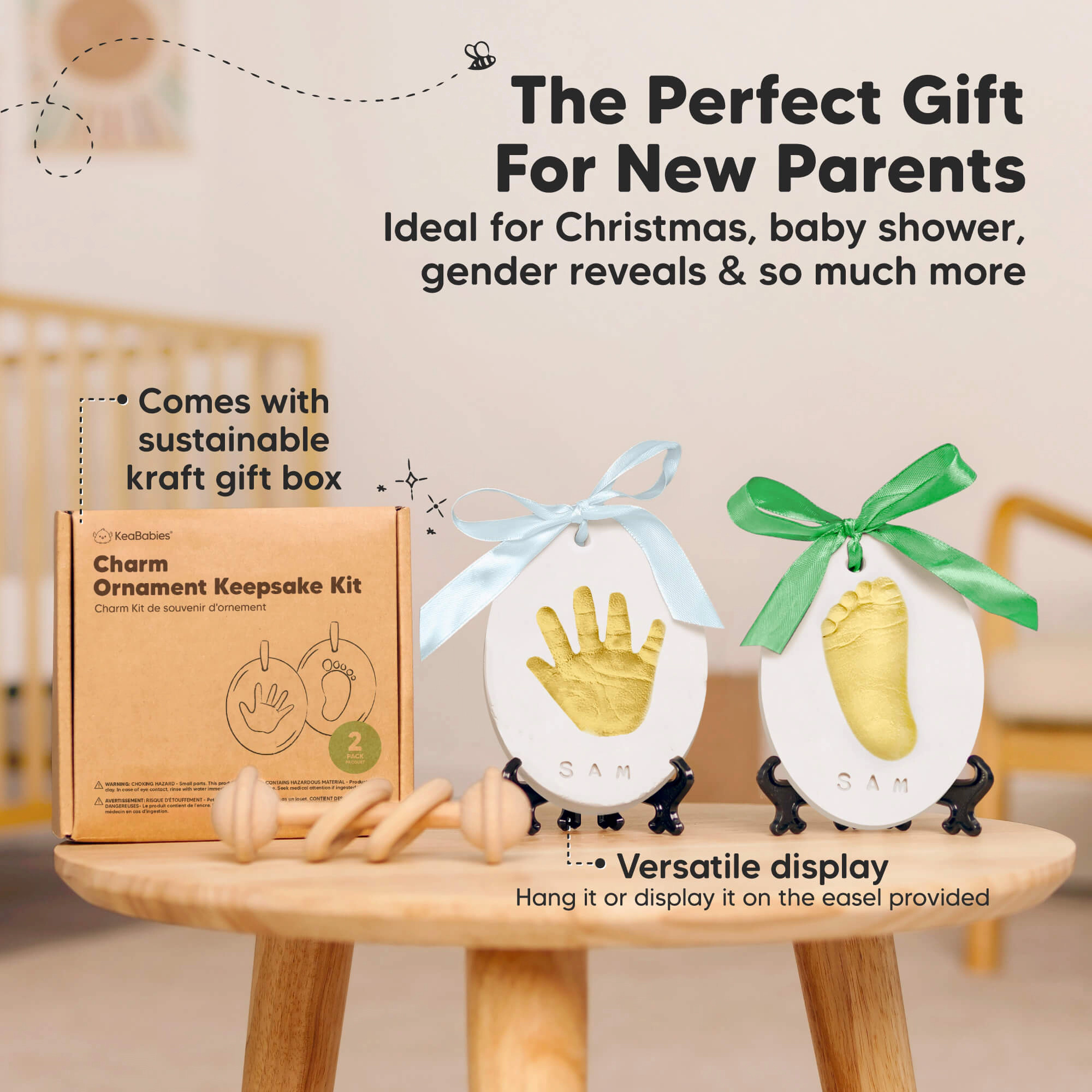 KeaBabies Charm Ornament Keepsake Kit