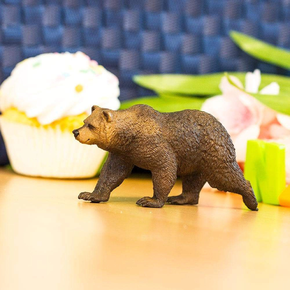 Safari Ltd. - Grizzly Bear Kids Toy Figure