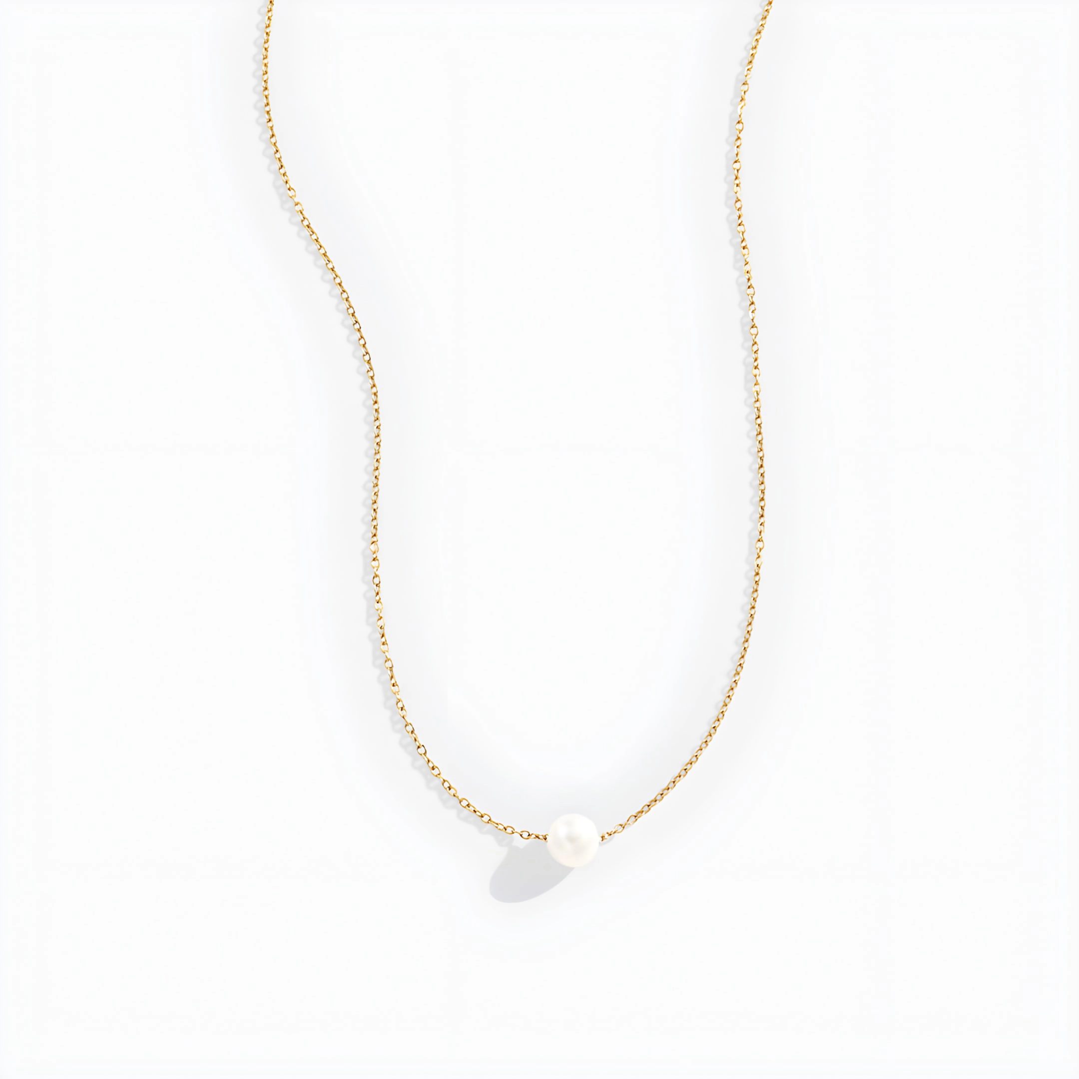 Mint & Lily Women's Floating Pearl Necklace