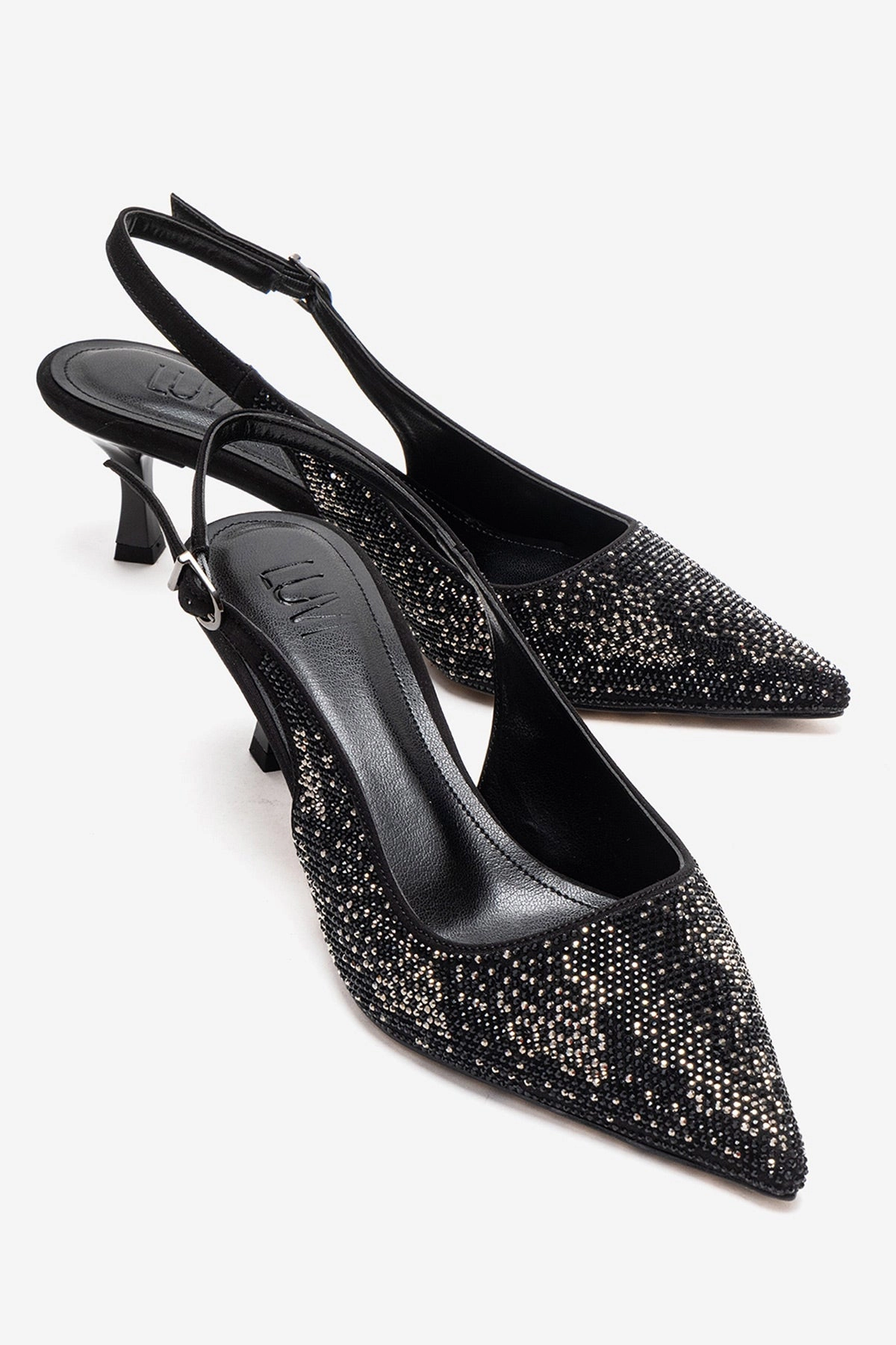 Prologue Shoes Womens Nella Embellished Slingback Pointed Toe Pump