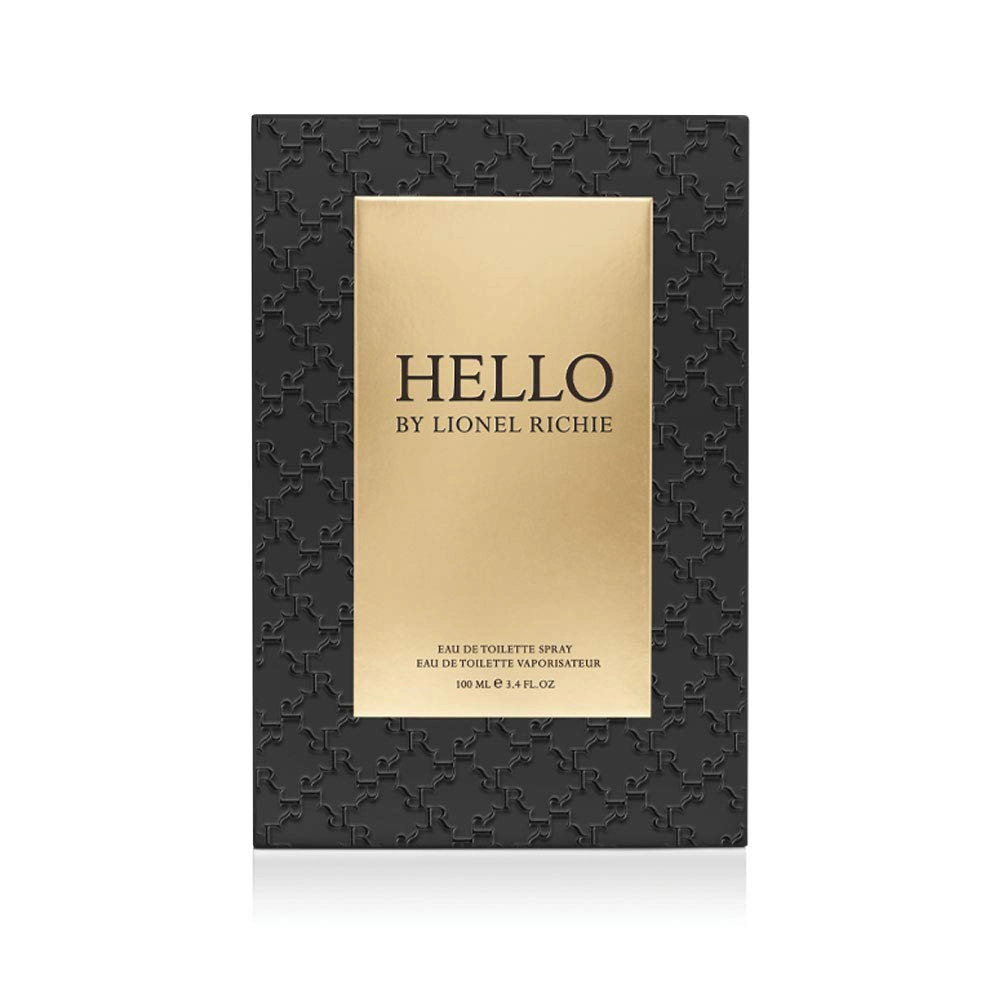 Lionel Richie Hello Eau de Toilette for Men - Aromatic Woody 3.4 oz Spray