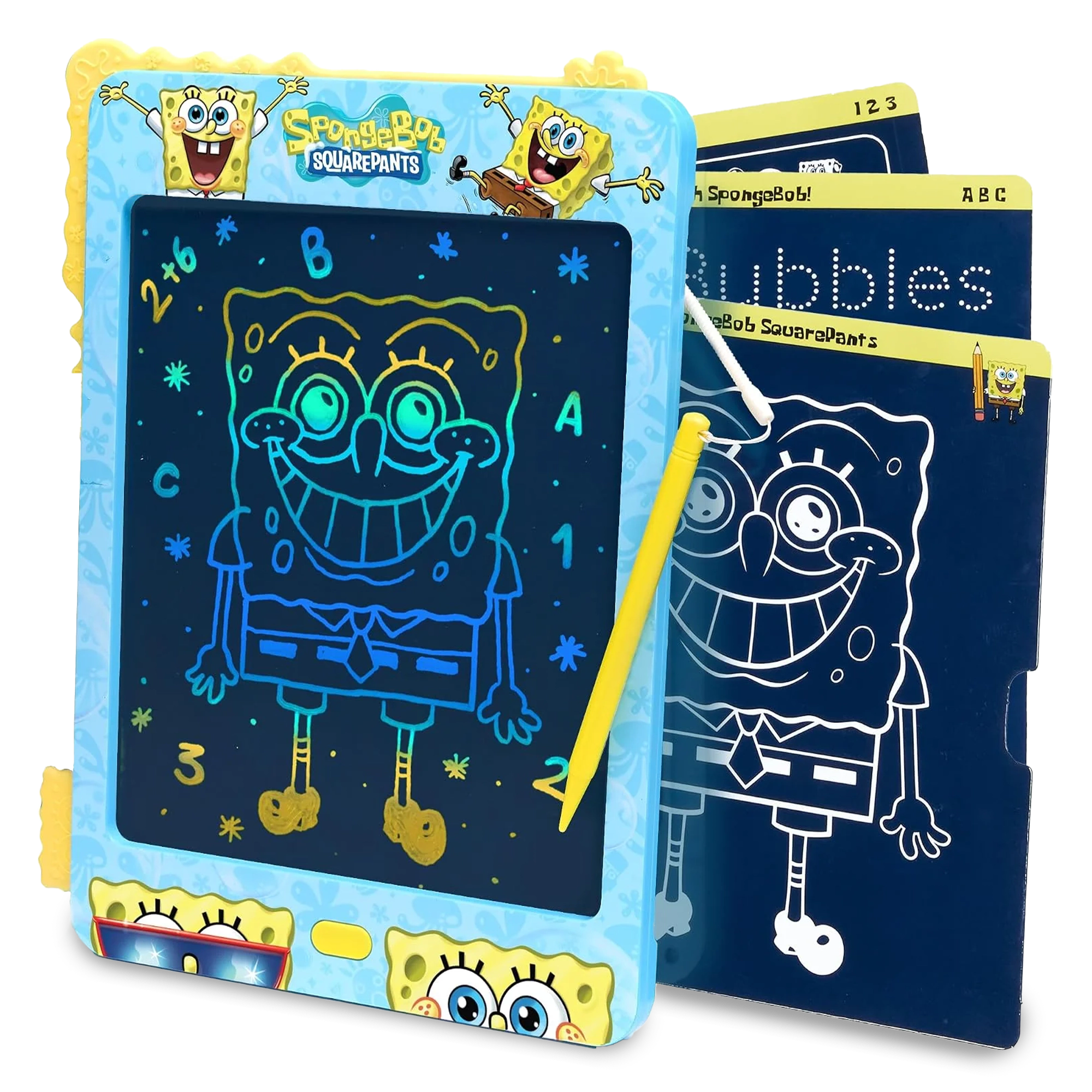 SpongeBob SquarePants Kids LCD Doodle & Drawing Tablet - Lagoon Blue