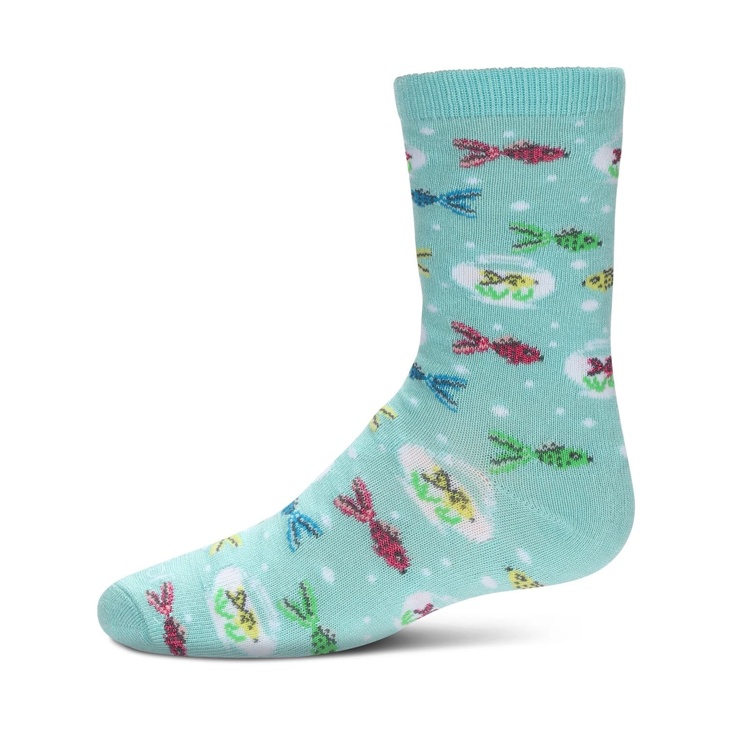 Memoi Kids Goldfish Rayon From Bamboo Crew Socks