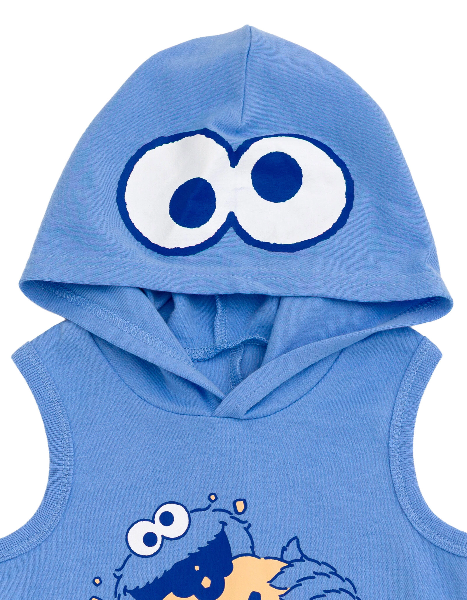 Sesame Street Baby Boys' Cosplay Sleeveless Hooded Romper