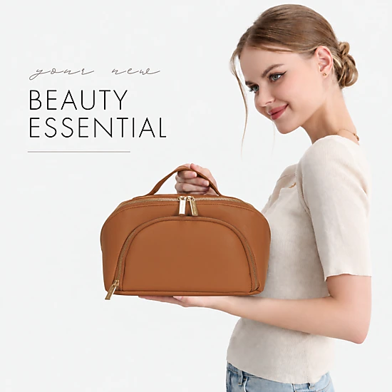 Hynes Eagle Women's Luxe Makeup Bag & Vanity Case