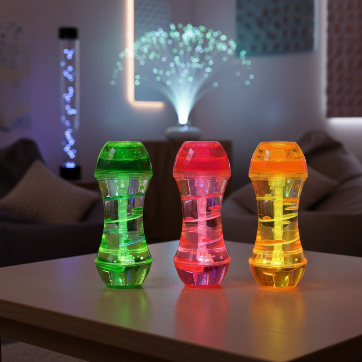 Playlearn Unisex 3 Pack 5.5" Spiral Liquid Timers