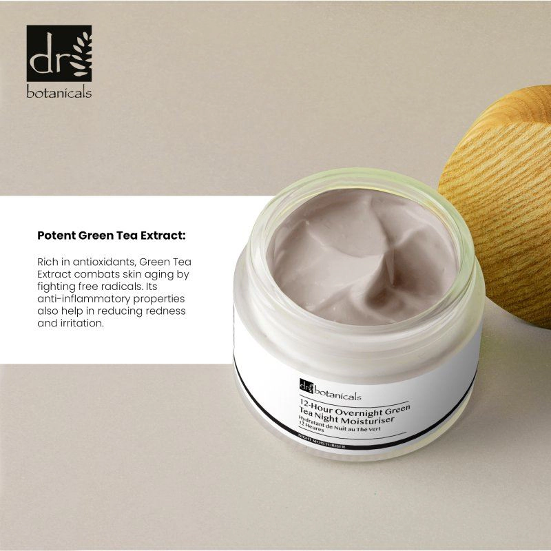 Dr Botanicals Green Tea Anti-Aging Overnight Moisturiser 50ml