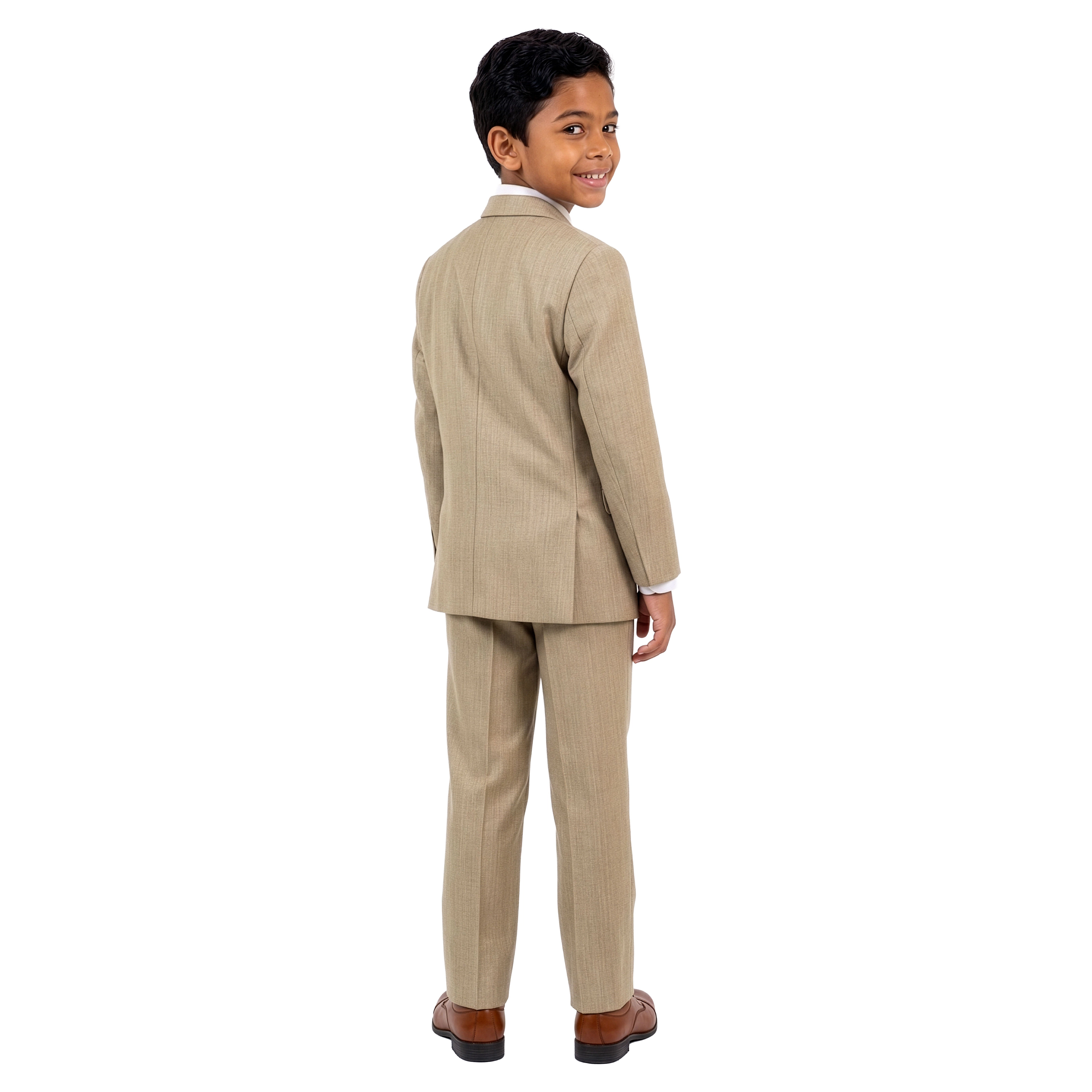Tazzio Little & Big Boys 5-Pc. Solid Textured Suit Set, Includes Dress Shirt and Tie