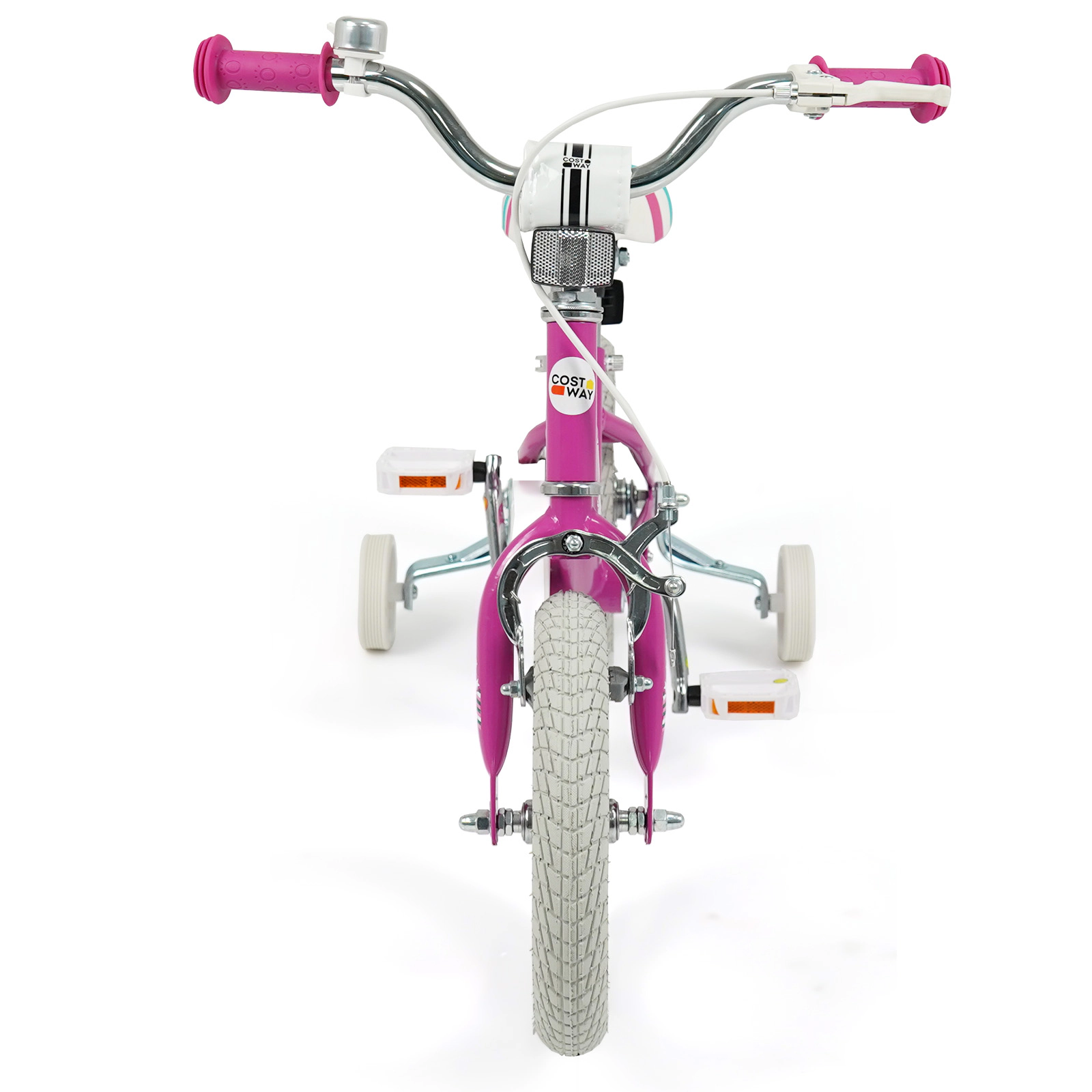 LJG Kids Bike with Adjustable Handlebar Pink - Starlight Wave