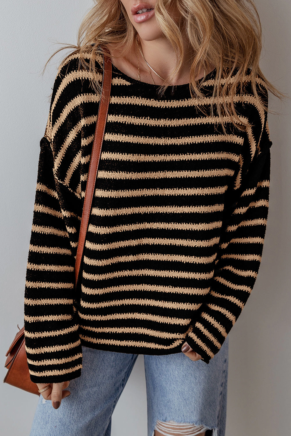Threaded Pear Women's Wren Drop Shoulder Loose Sweater