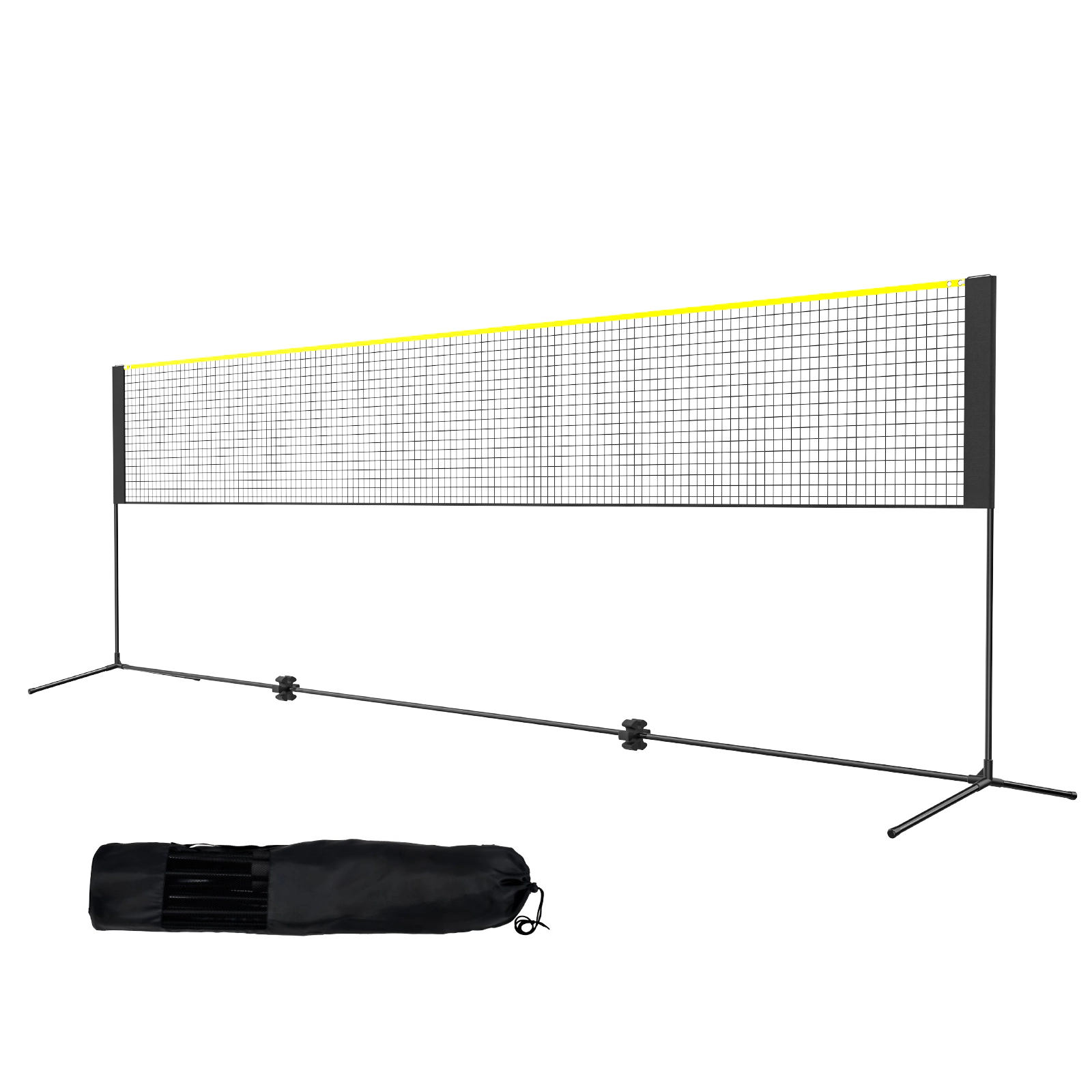 HONGGE Badminton Net Height Adjustable Volleyball Net Foldable Pickleball Net Portable Easy Setup Tennis Net Set with