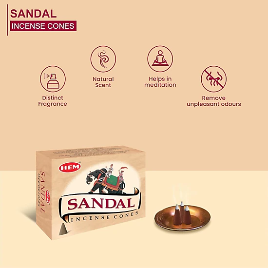 Satya Sandal Sandalwood Cones, 120-Count Bulk Box, Color: Yellow - JCPenney