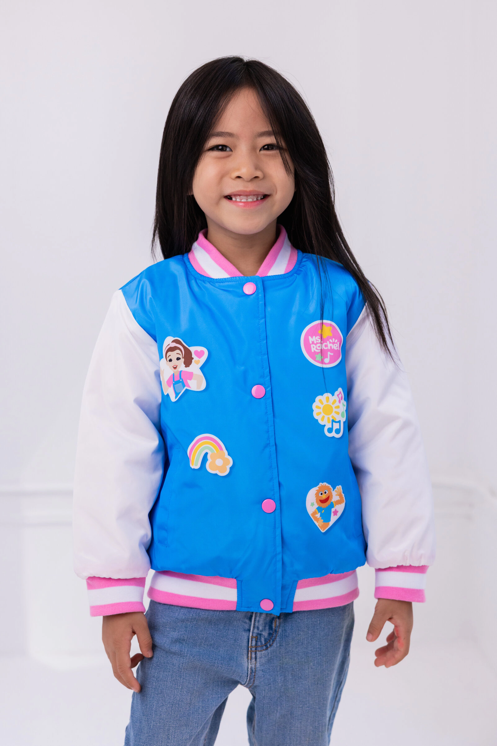 Ms. Rachel Girls' Varsity Bomber Jacket