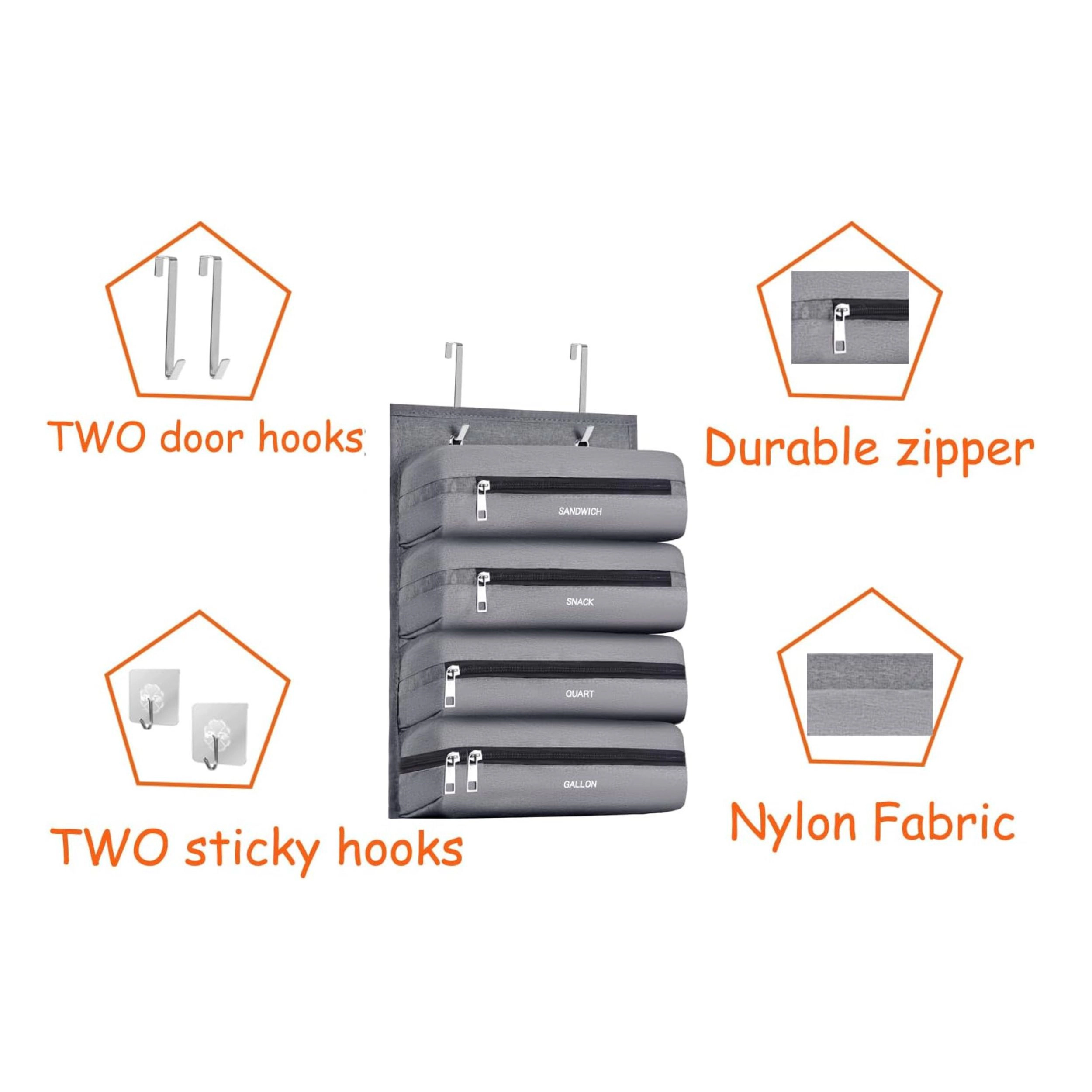 Stock Preferred Food Storage Zipper Bag Organizer for Gallon Quart Sandwich and Snack Bags