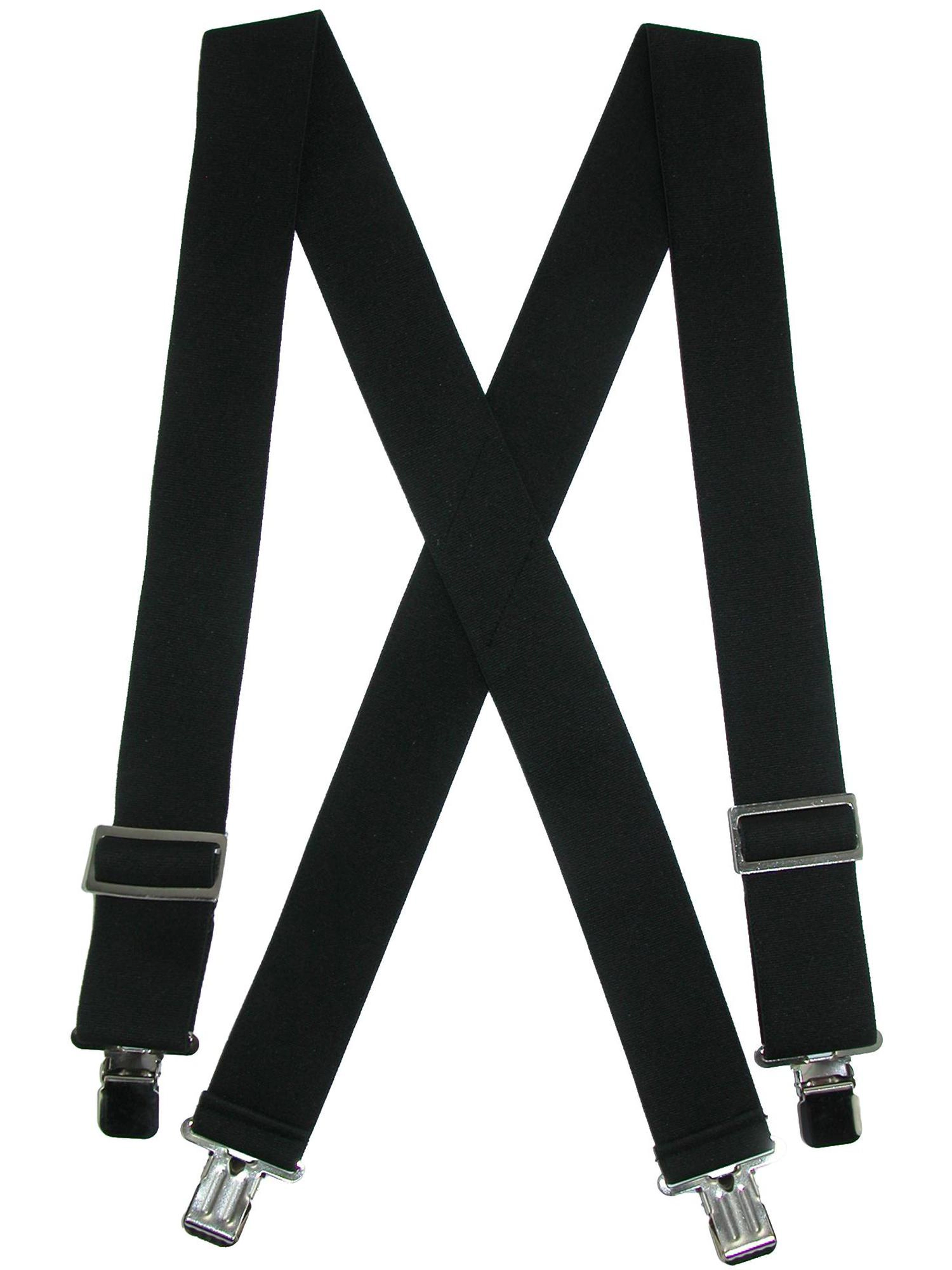 CTM® Men's Elastic Heavy Duty Basic Clip-End Work Suspender