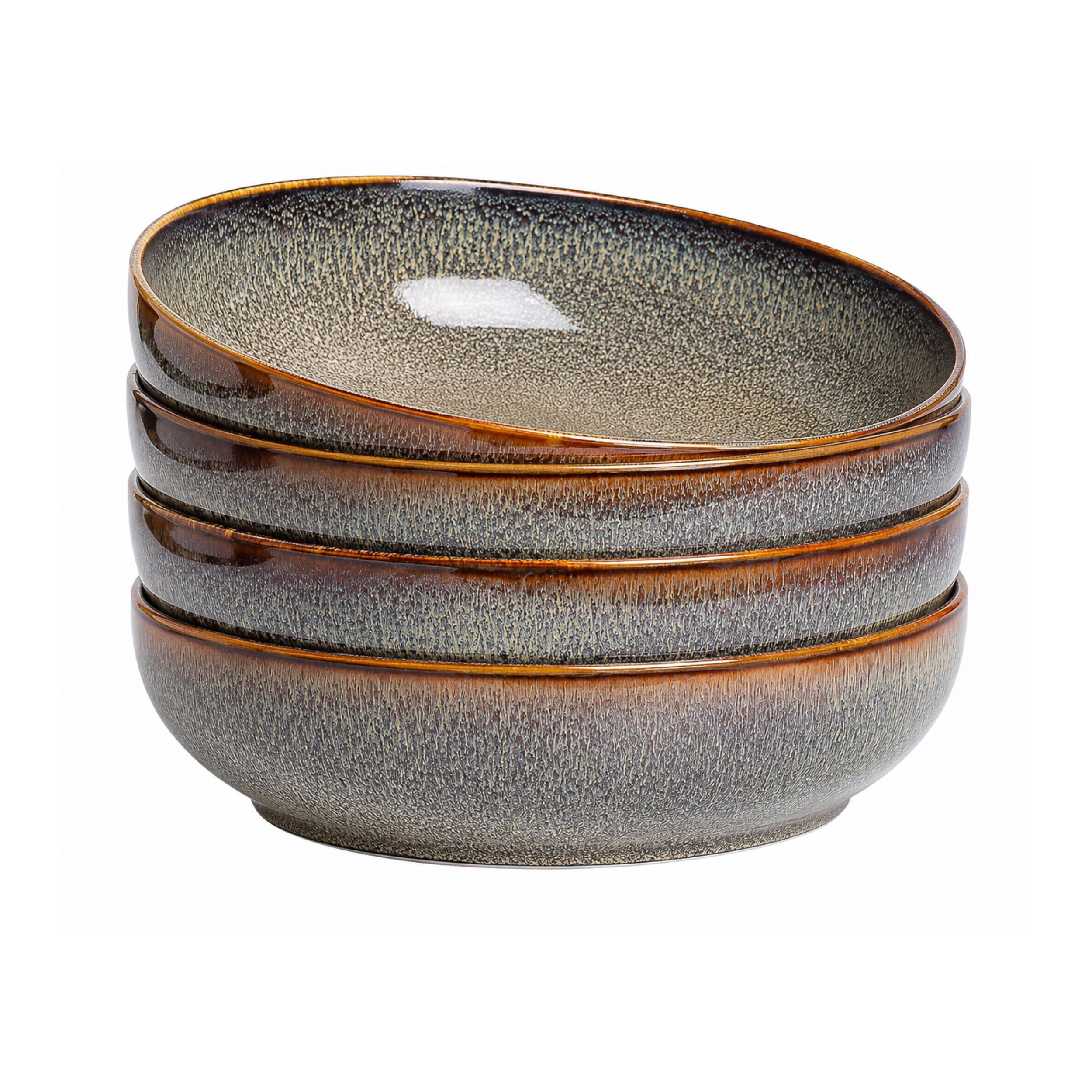 Stock Preferred Pack of 4 30 oz Ceramic Pasta and Salad Serving Bowls 8 Inch