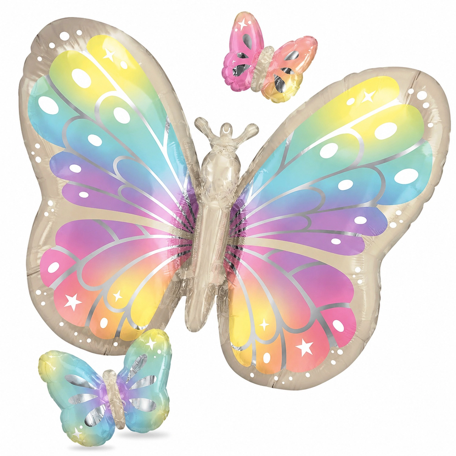 LoonBalloon 29 in Butterfly Foil Balloon 5-Pack